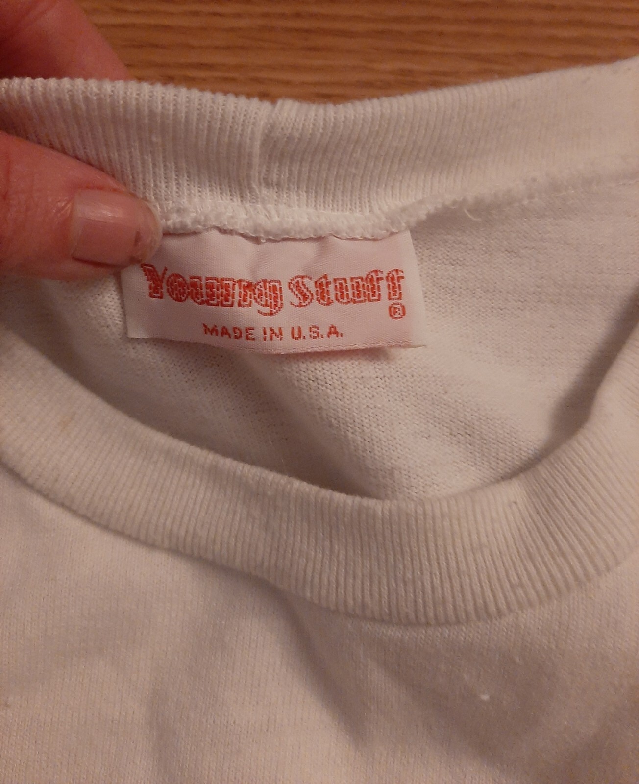 Vintage 80s Young Stuff White And Gold Sweater Size Large