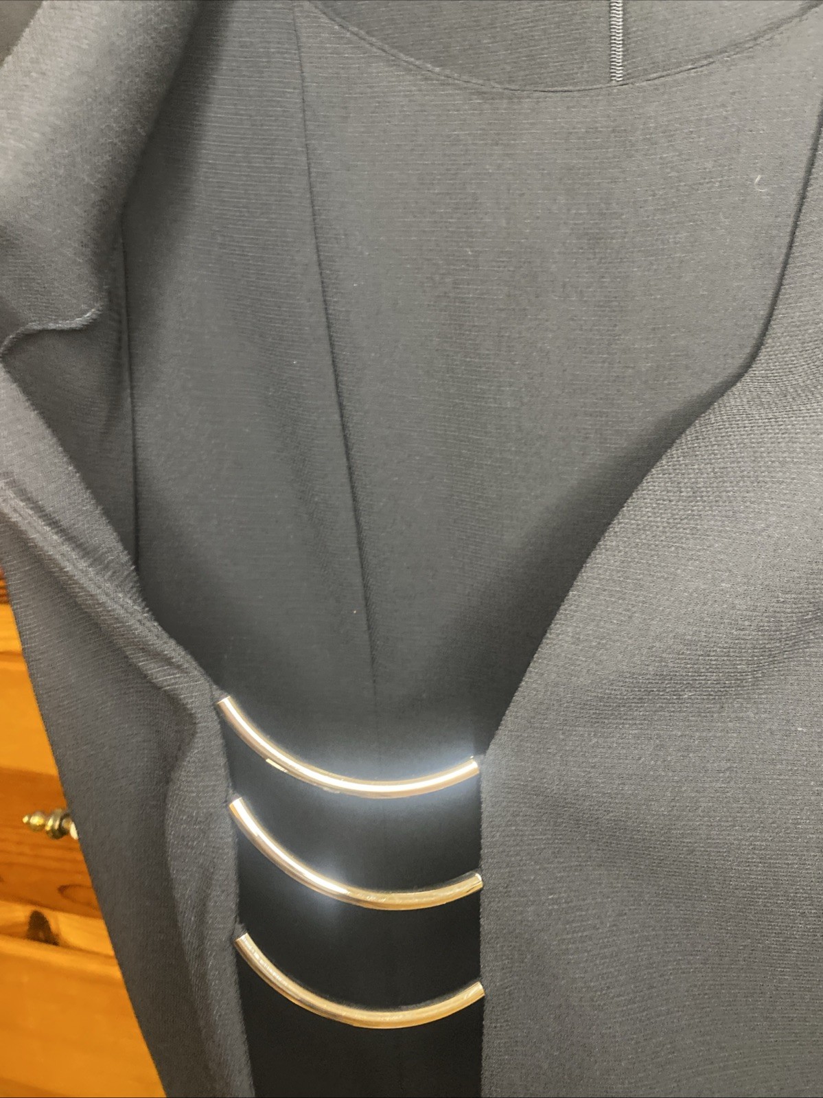 Vintage Casual Corner Sz 10 Petite Black Suit Dress Corpcore Business 80’s Power