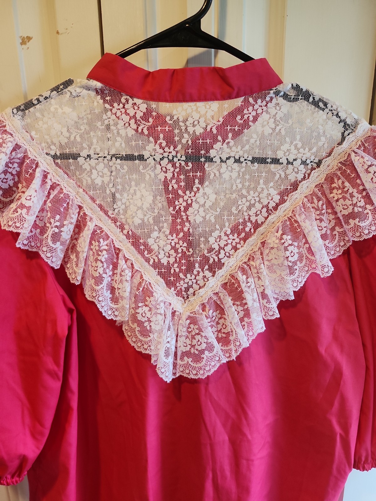 Partners Please! Malco Modes Square Dance Skirt & Blouse Red And Lace Size Large