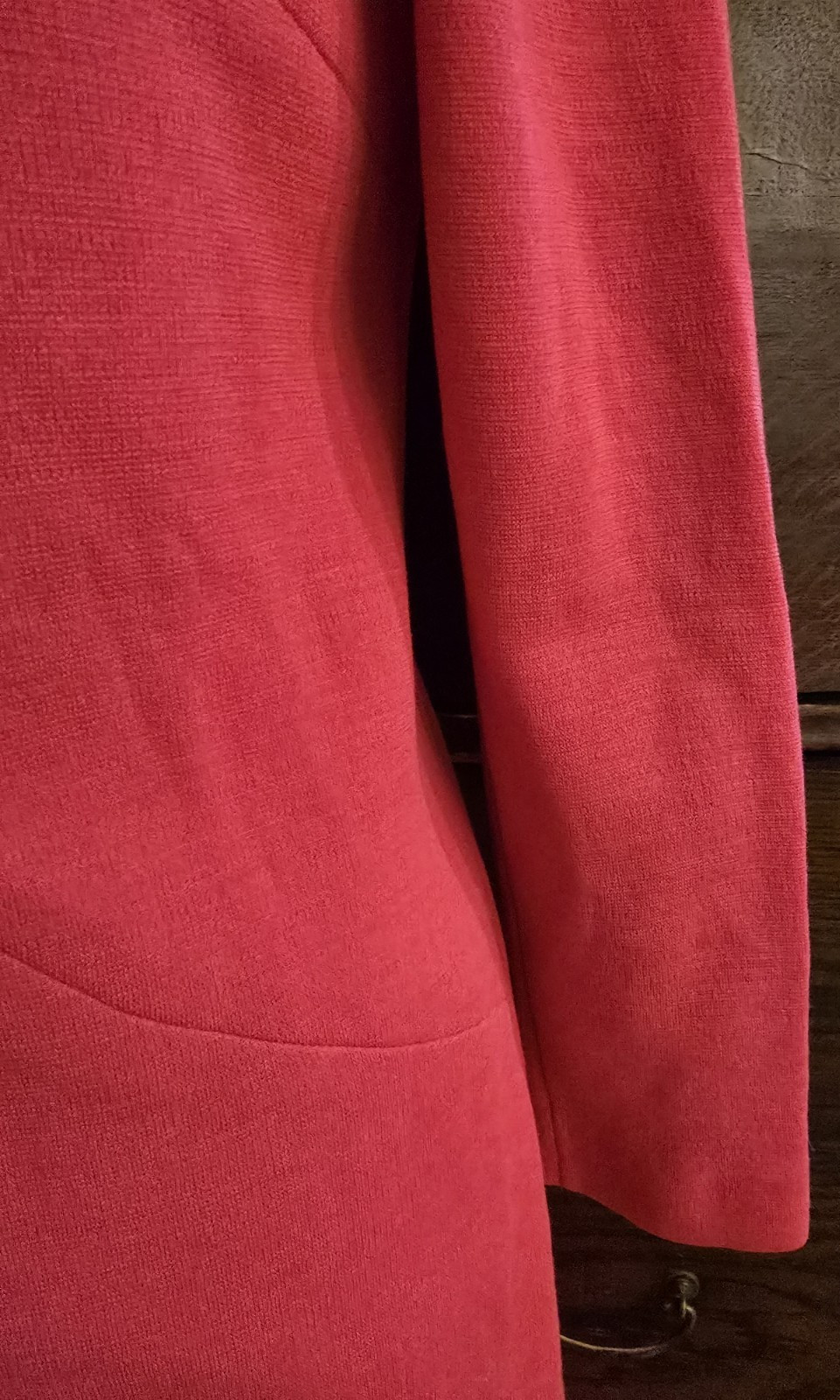 Vintage 1960s Bleeker Street Women Reddish Orange long sleeve mod Knit Dress M