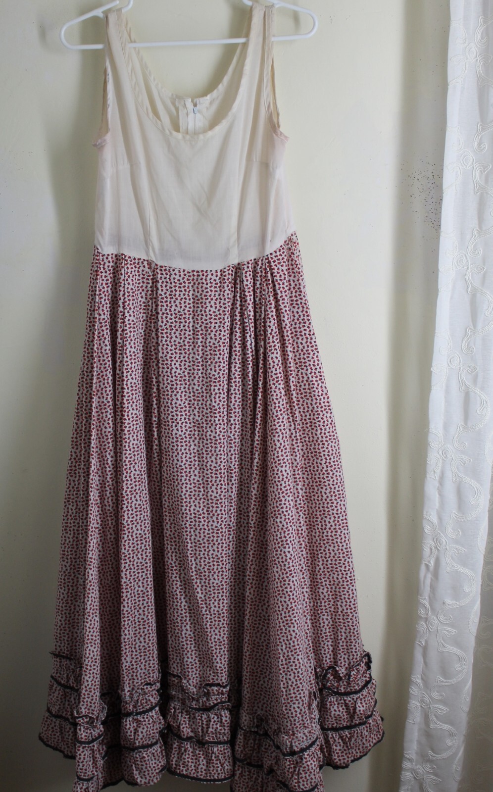 Estate Vtg AS IS 2Pc Edwardian Western Prarie Dress & Jacket Set Sz X S M