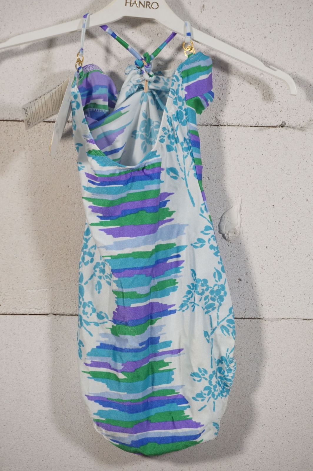 Vintage Panton Era Tropic France Design Swimsuit Waist 0 Size 36 Multicolor