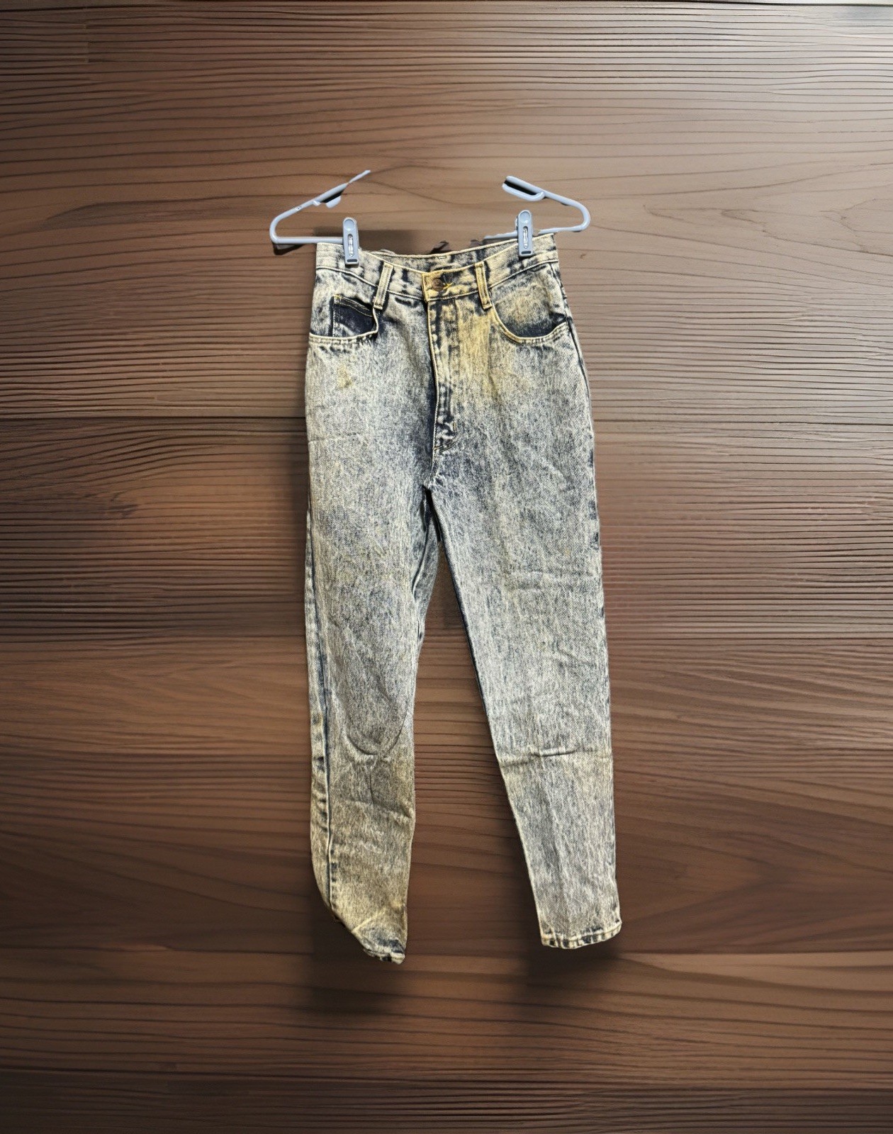 L.A. 37 Acid Wash High Waisted Mom Jeans Women’s 8 Denim Vintage 1980s