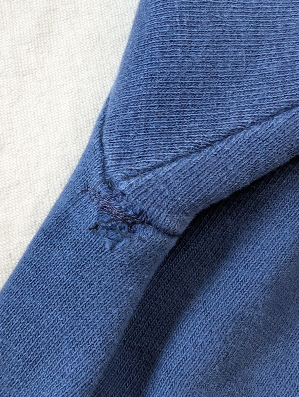 Norwich Vintage 60s Navy Blue All Cotton Classic Sweat Shirt Youth LG Women XXS