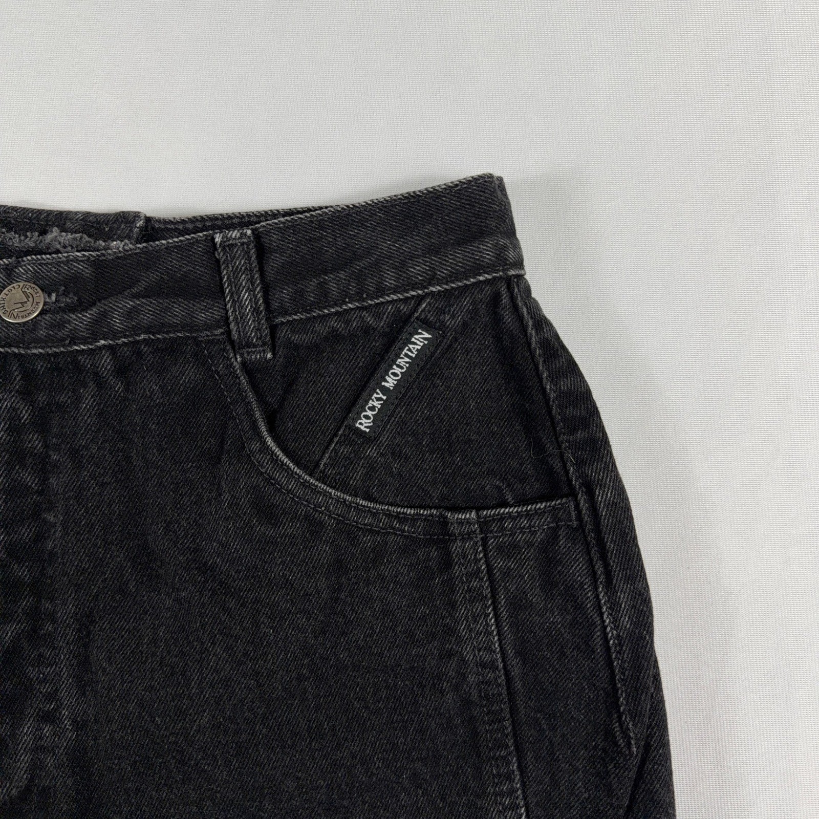 Rocky Mountain Vintage High Waisted Western Black Denim Jeans Size 13/14 USA