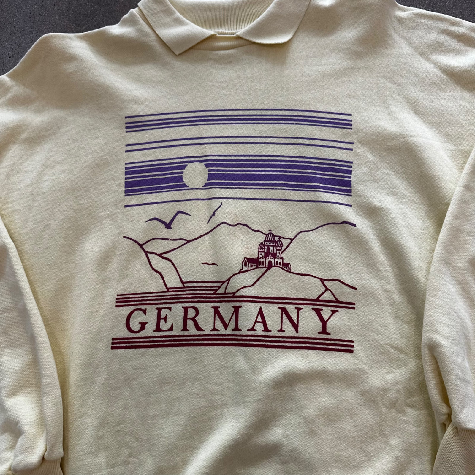 Germany Vintage Pullover Collared Size 6 Womens Sweater Y Leader Made in Greece