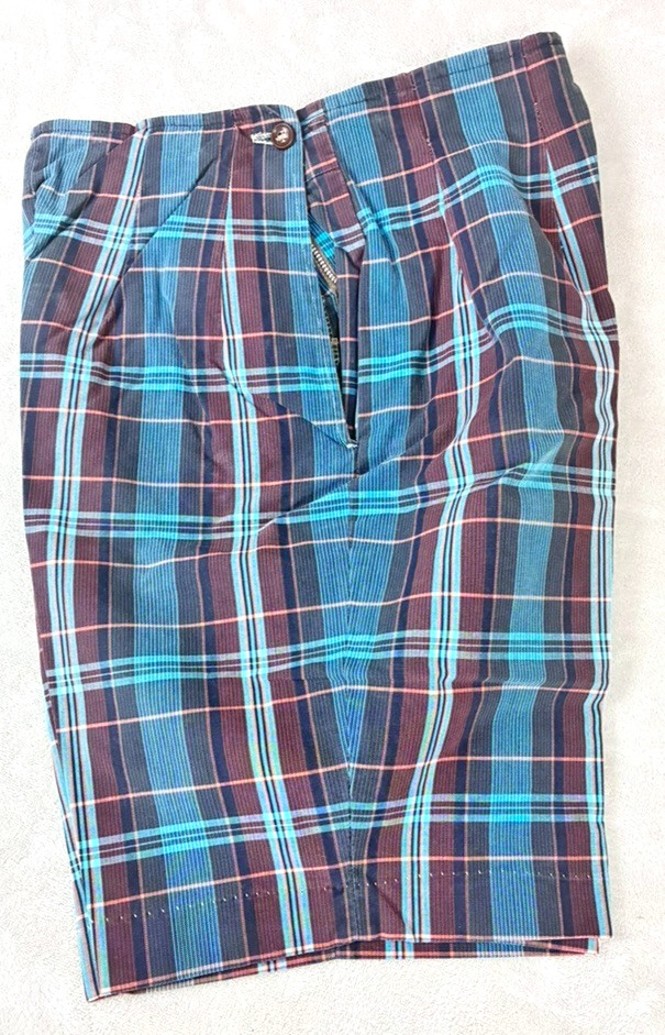 VTG Jack Winter Bermuda Style Women’s Shorts 1970’s Side Zip Talon 26″ Turquoise