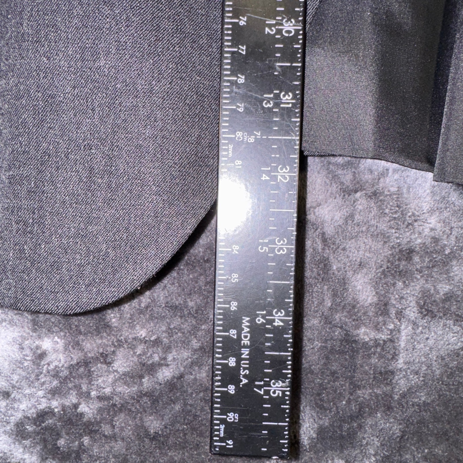David N Vintage Charcoal Gray Blazer Single Button Lined Jacket Size 18 836525