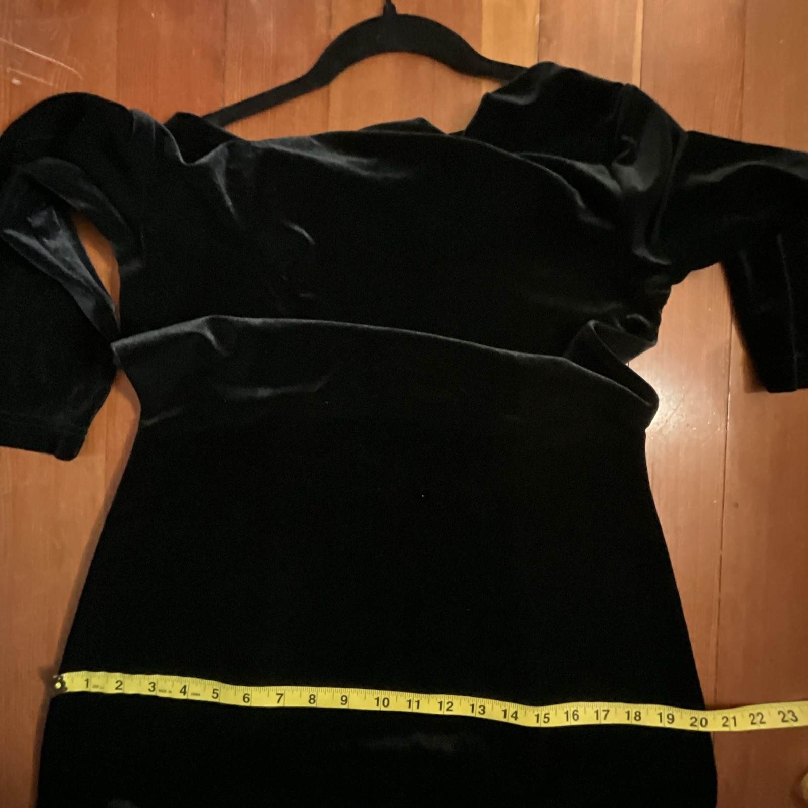 Vintage Isabella Bird Black Velvet Cowl Neck Full Length Gown