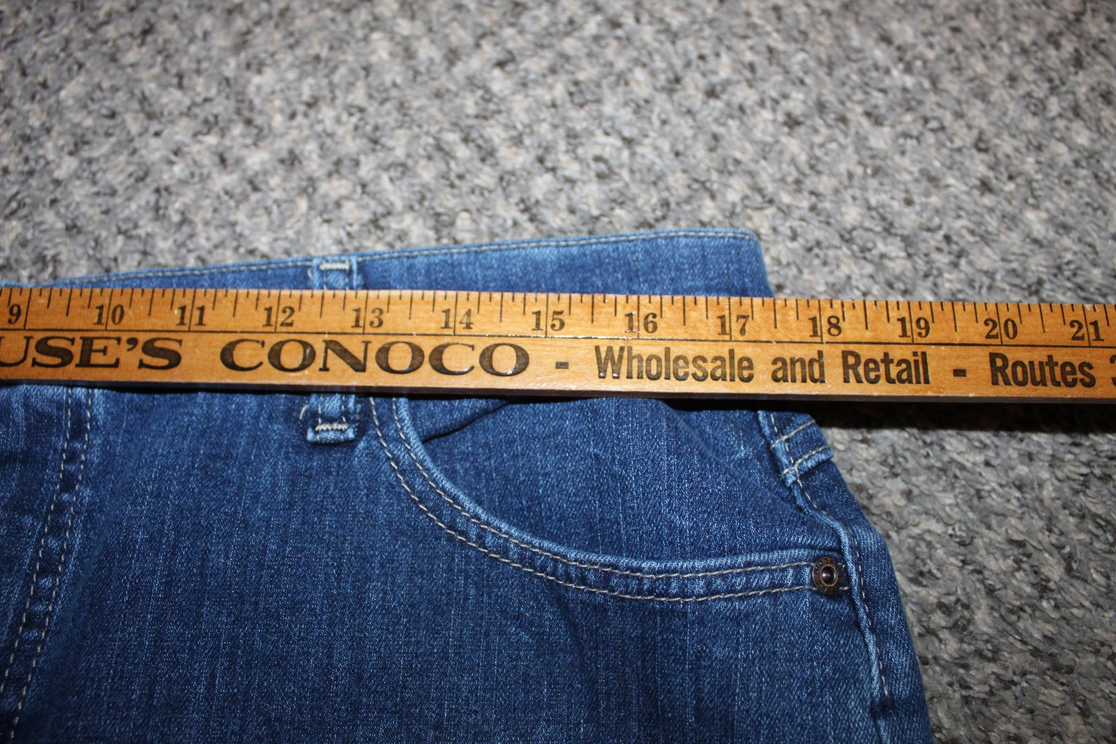 Riders Relaxed Fit Women’s Blue Denim Jeans Size 14P Petite 27″ Inseam Cotton