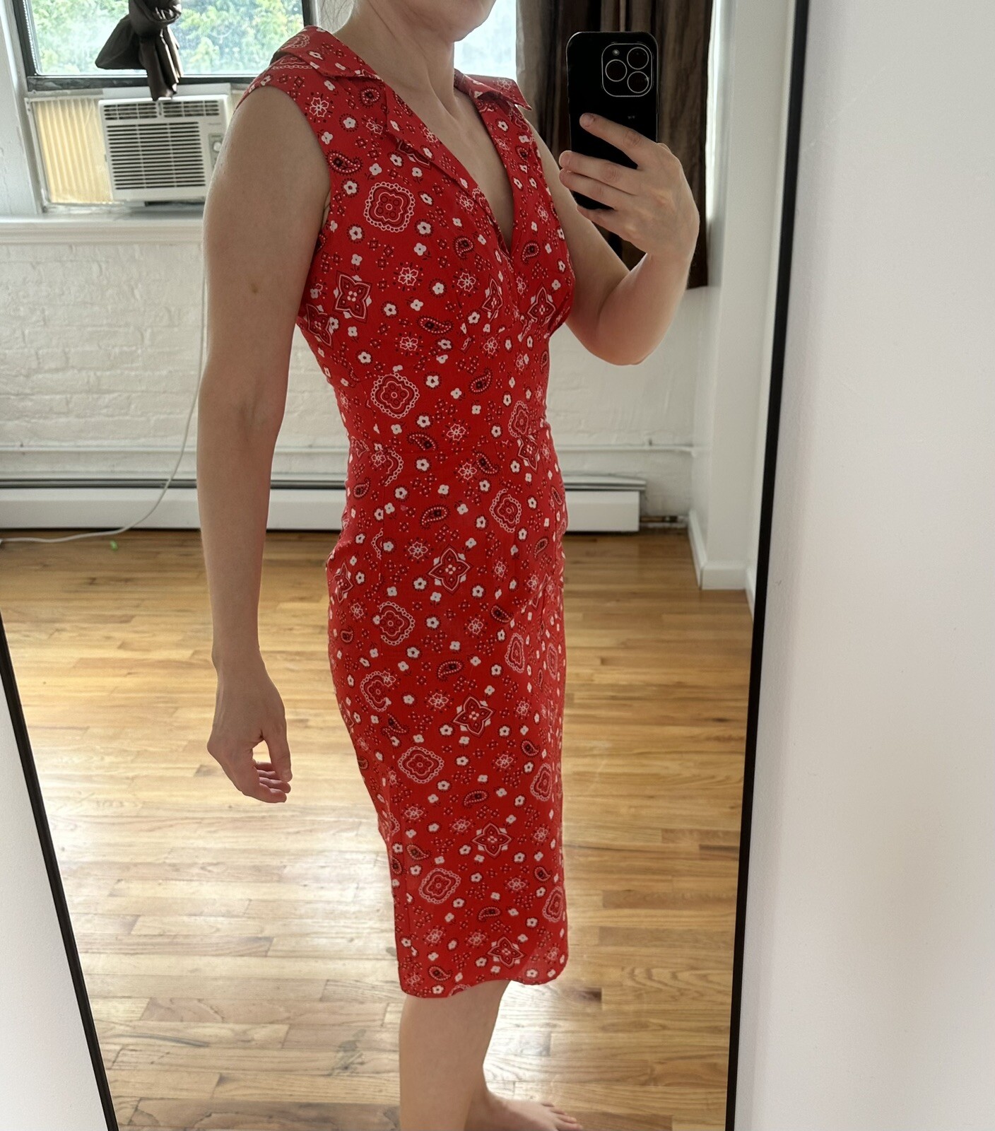 Bernie Dexter red sundress 1950s vintage style Bandana Dress Red Size M