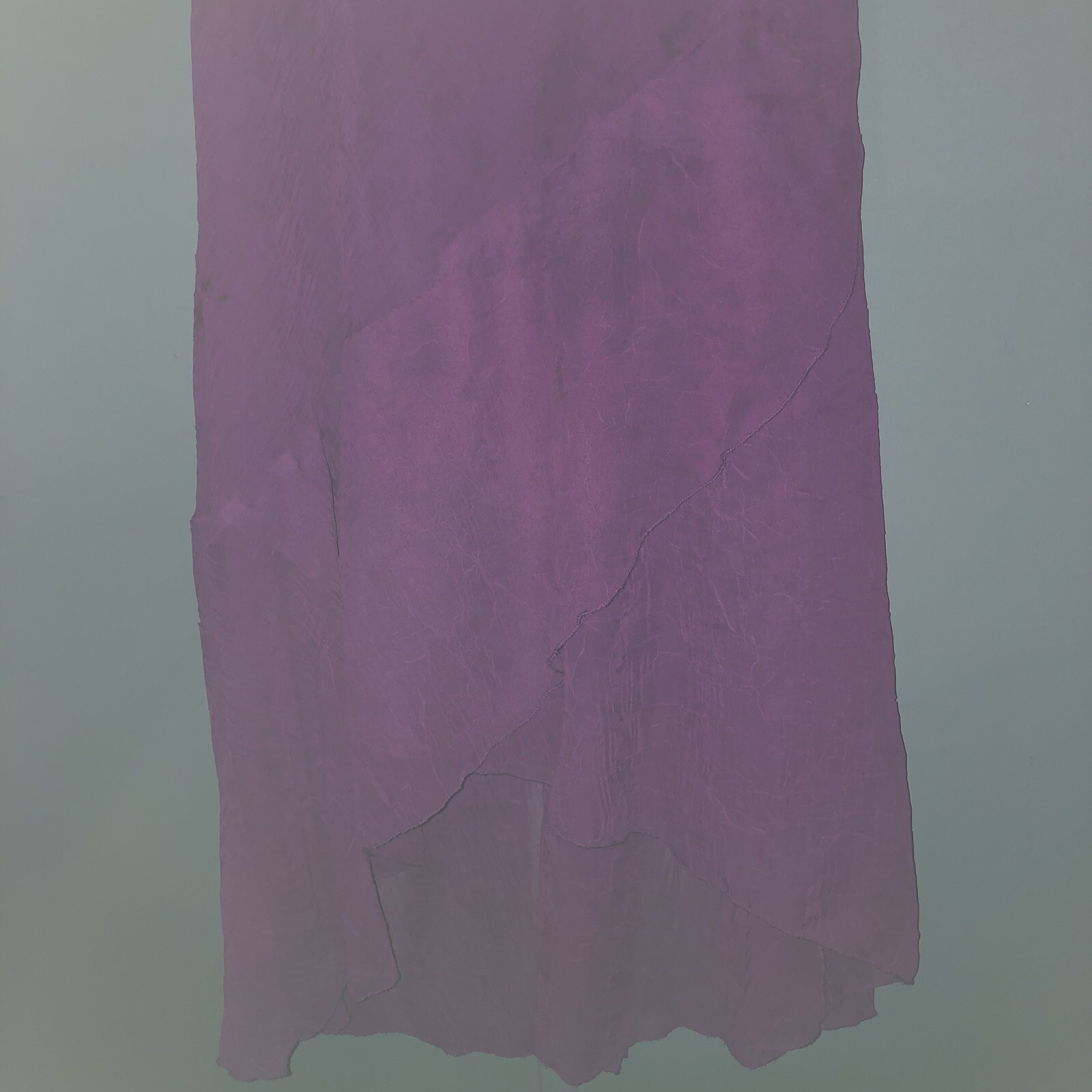 Vintage B. Darlin Purple Crinkle Layered Dress Hi Low Size 5/6 Beautiful 90s Y2K