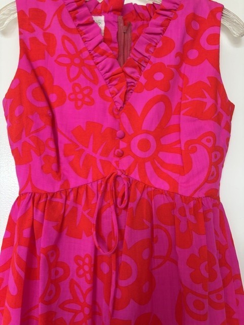 LILA Honolulu MINI Dress Hawaiian Resort PSYCHEDELIC MOD RETRO SMALL