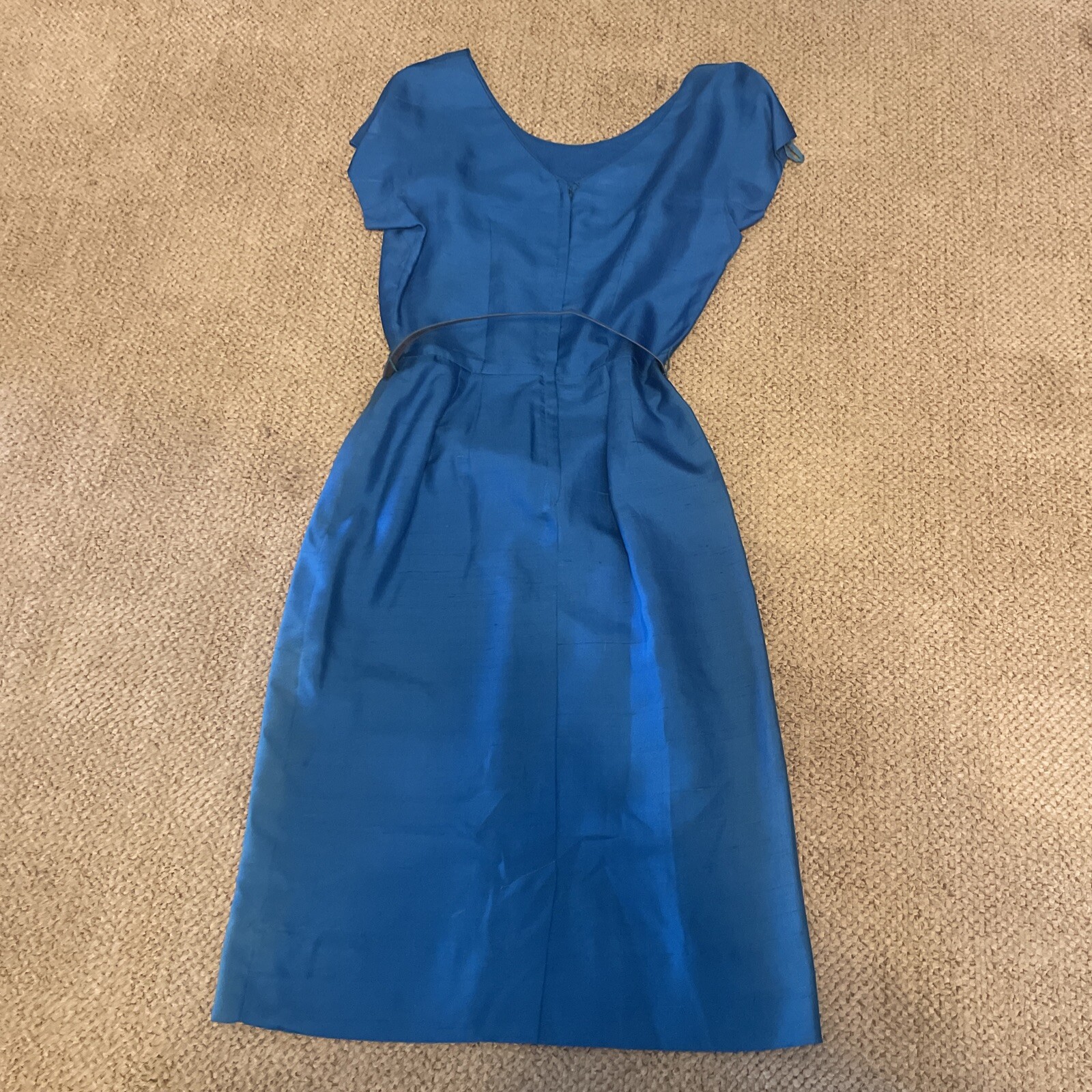 Vintage Alexander Lipton Dress Womens With Jacket Bright Blue