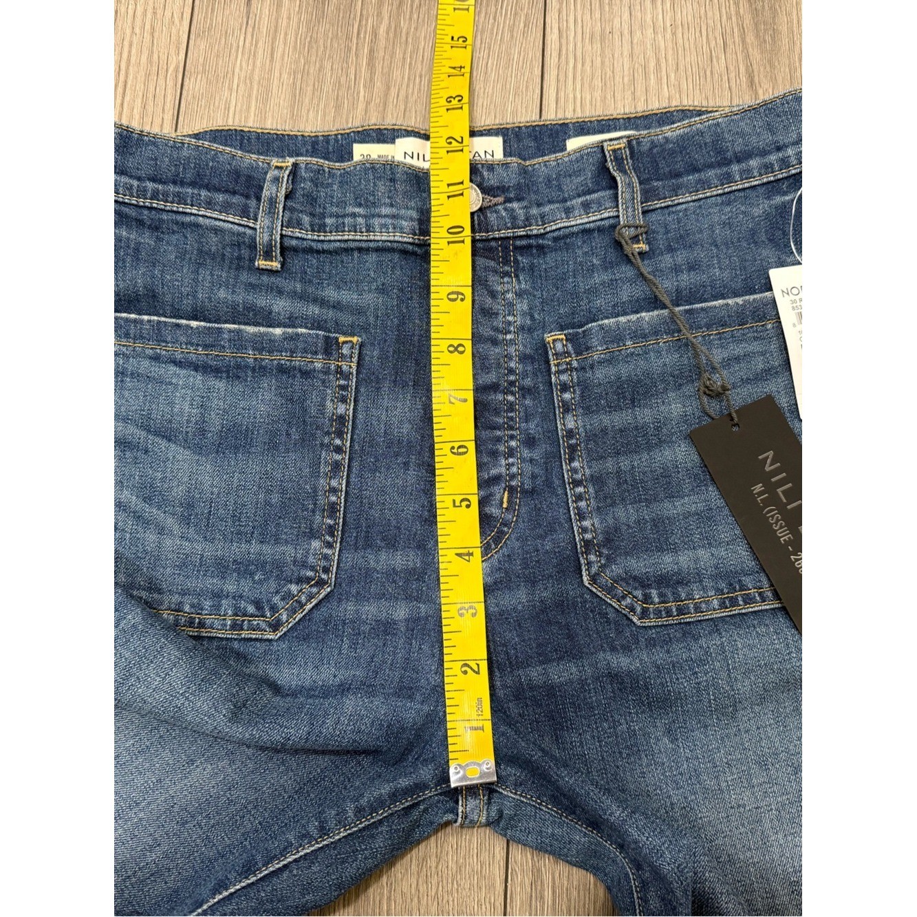 NWT Nili Lotan Florence Patch Pocket Jeans SZ 30 CLASSIC WASH