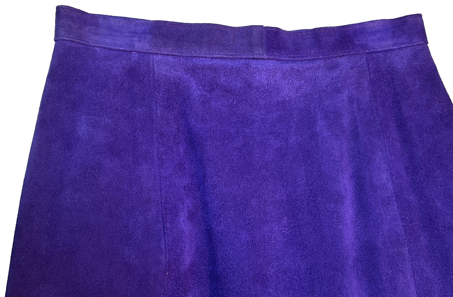 Suede Skirt Split Cowhide Outerwear By Phoenix 3/4 23×18 Purple USA Vintage