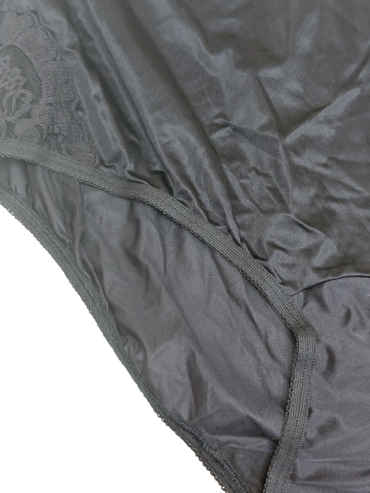 Vintage Vanity Fair Brief Mid Black Size 9/2XL