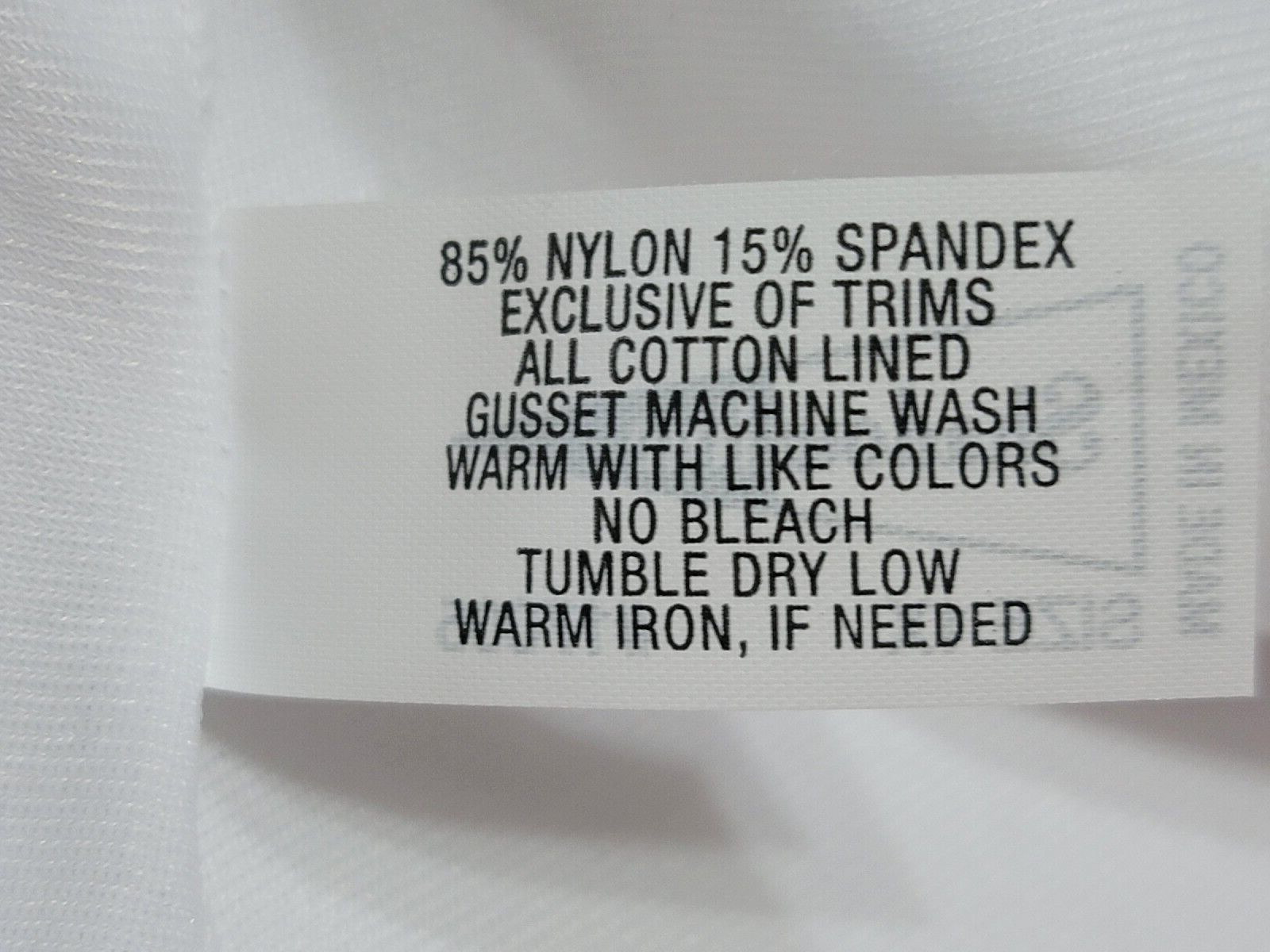 VINTAGE SHADOWLINE CLASSIC BRIEFS PANTY WHITE 17005 SIZE 1X NYLON SPANDEX MEXICO
