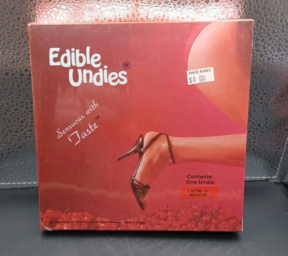VINTAGE 1983 EDIBLE UNDIES FOR WOMEN Creme De Menthe Flavor SEALED