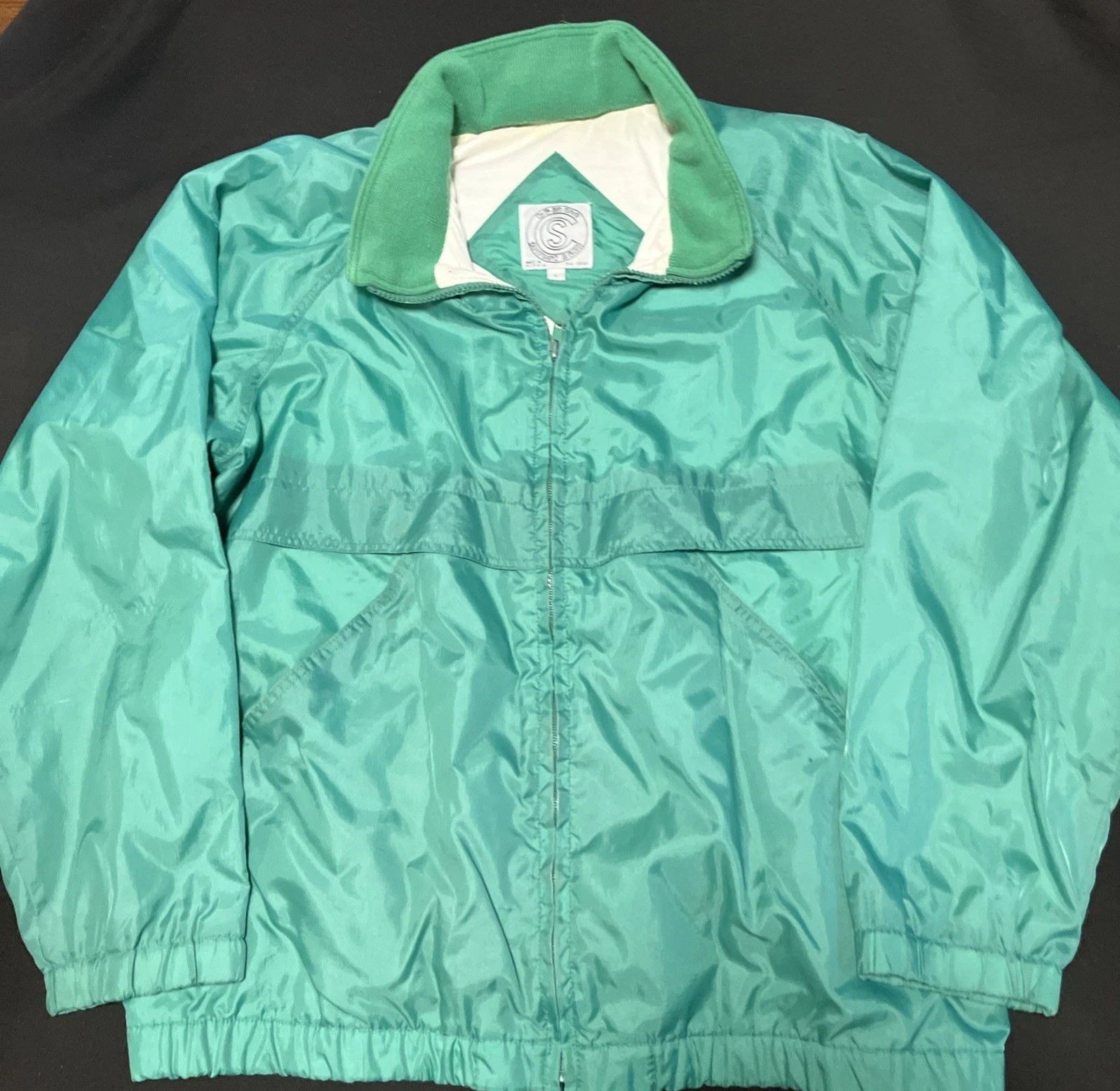 Be In The Current Scene Vintage Jacket Green Size L Made In Russia Rare