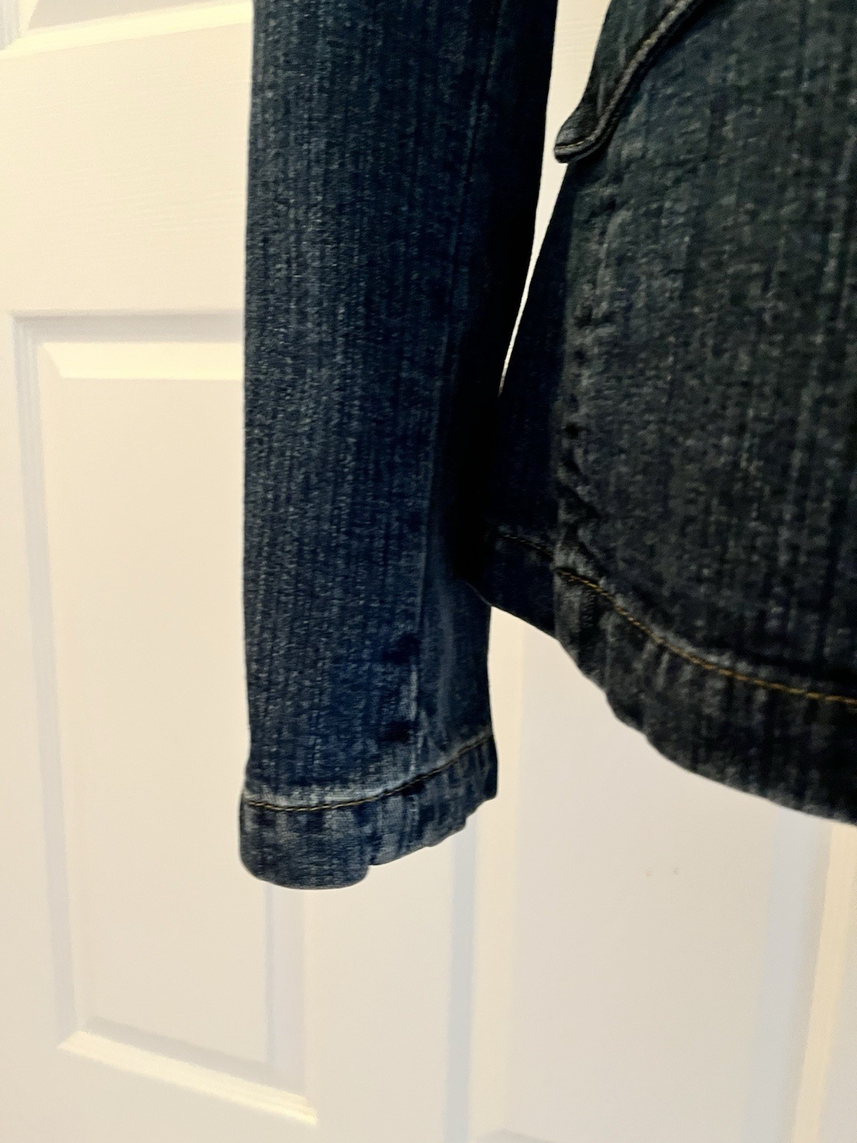 Vintage SEE BY CHLOÉ Paris Denim Jacket with Button Badges, Size 36 (French)