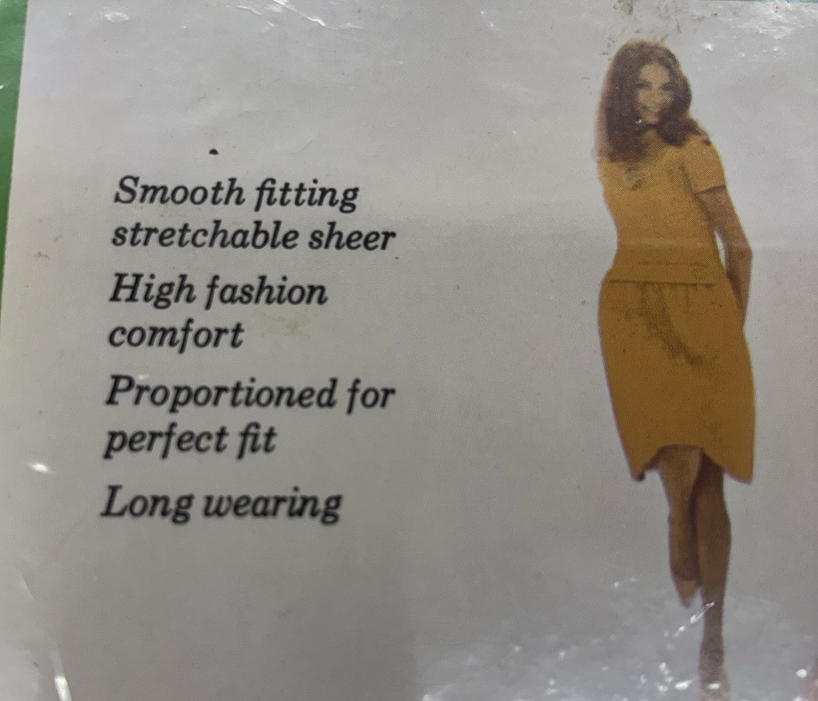 Vintage Agilon Seamless Stockings Grey Mist – Size B /10 Short Pantyhose