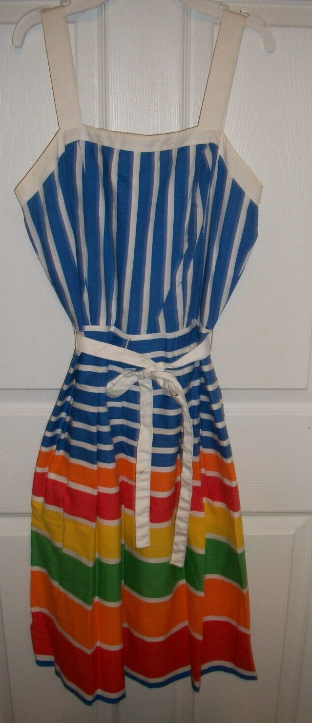 Vintage Ladies JENNI Summer Dress 11/12 Cotton/Polyester Adjustable Straps