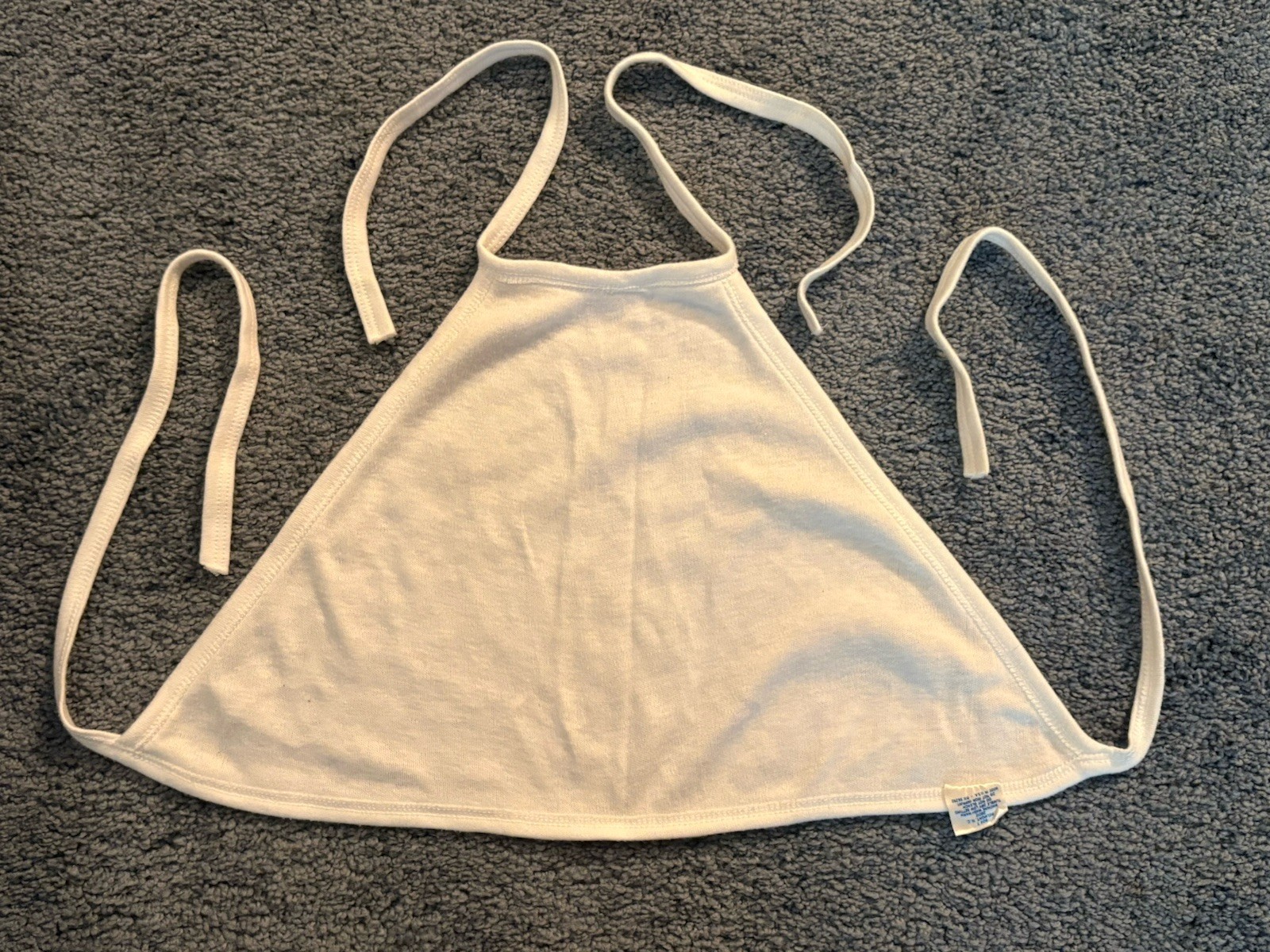 True Vintage 70’s-80’s Women’s Halter Top crop neck triangle bikini NEVER WORN