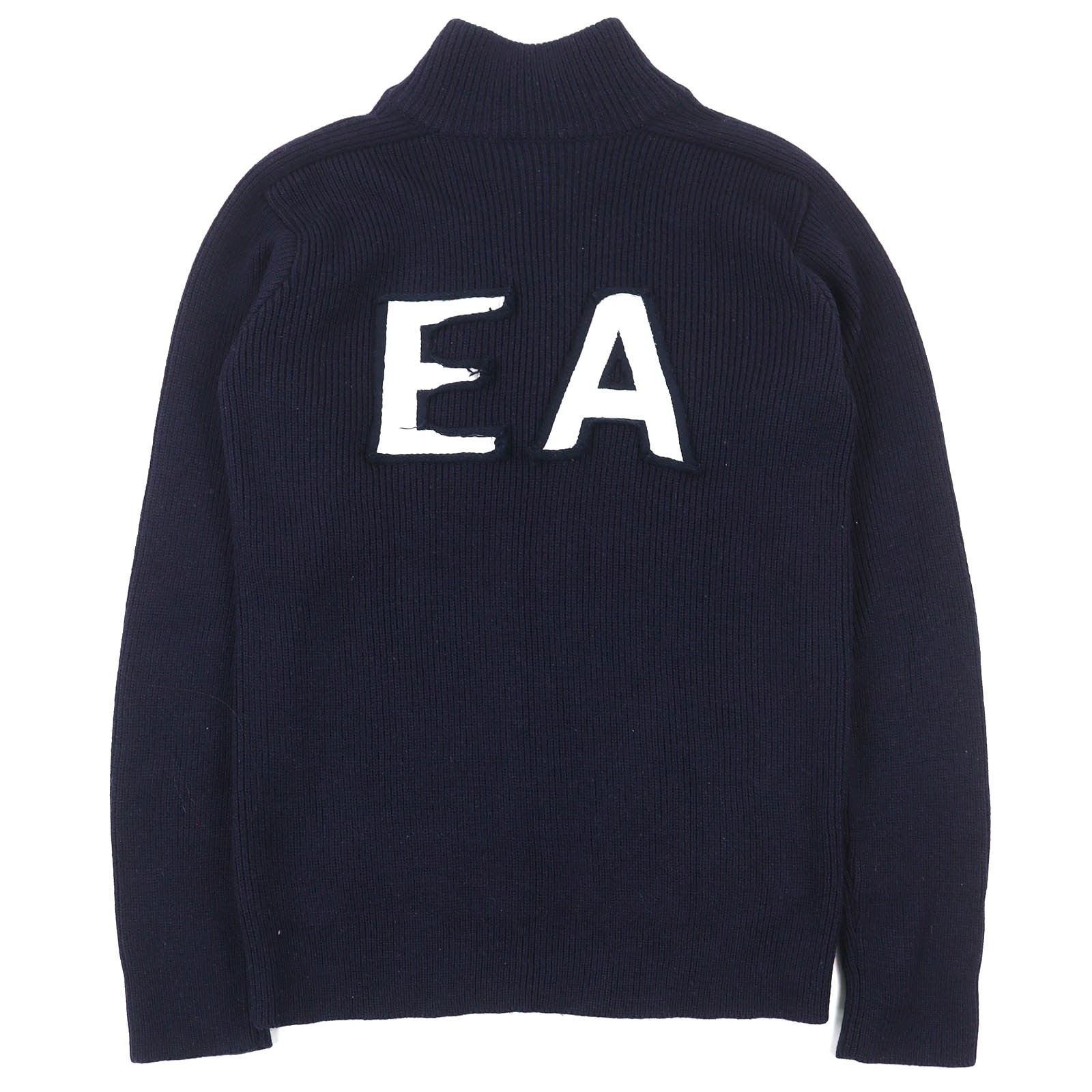 Armani Emporio Armani Wool Knit High-neck Zip-up Knit – DUTY FREE