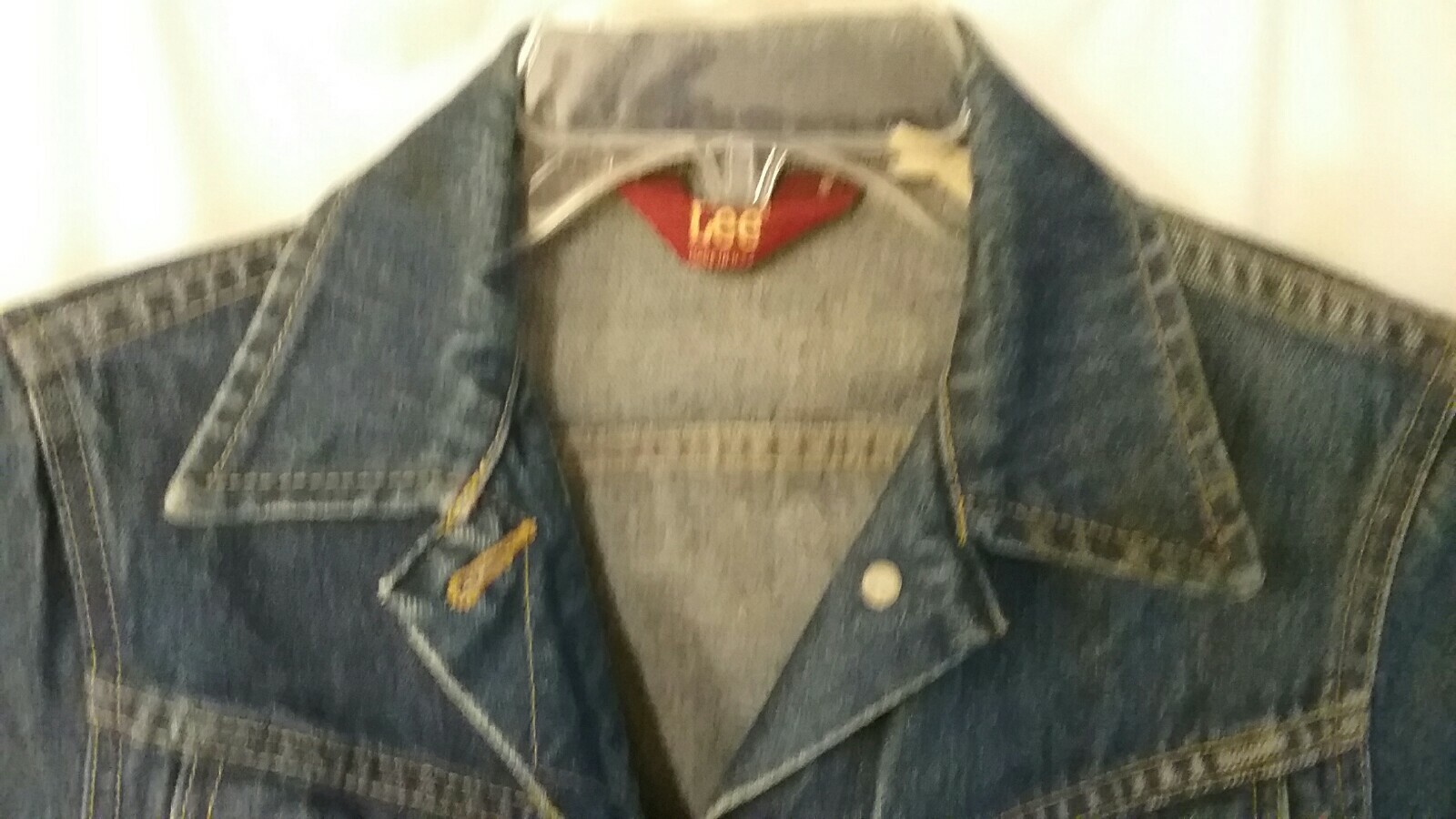 Vtg Small S 7 Ms Lee Usa Trucker Rocker Grunge Punk Biker Denim Jean Jacket Usa