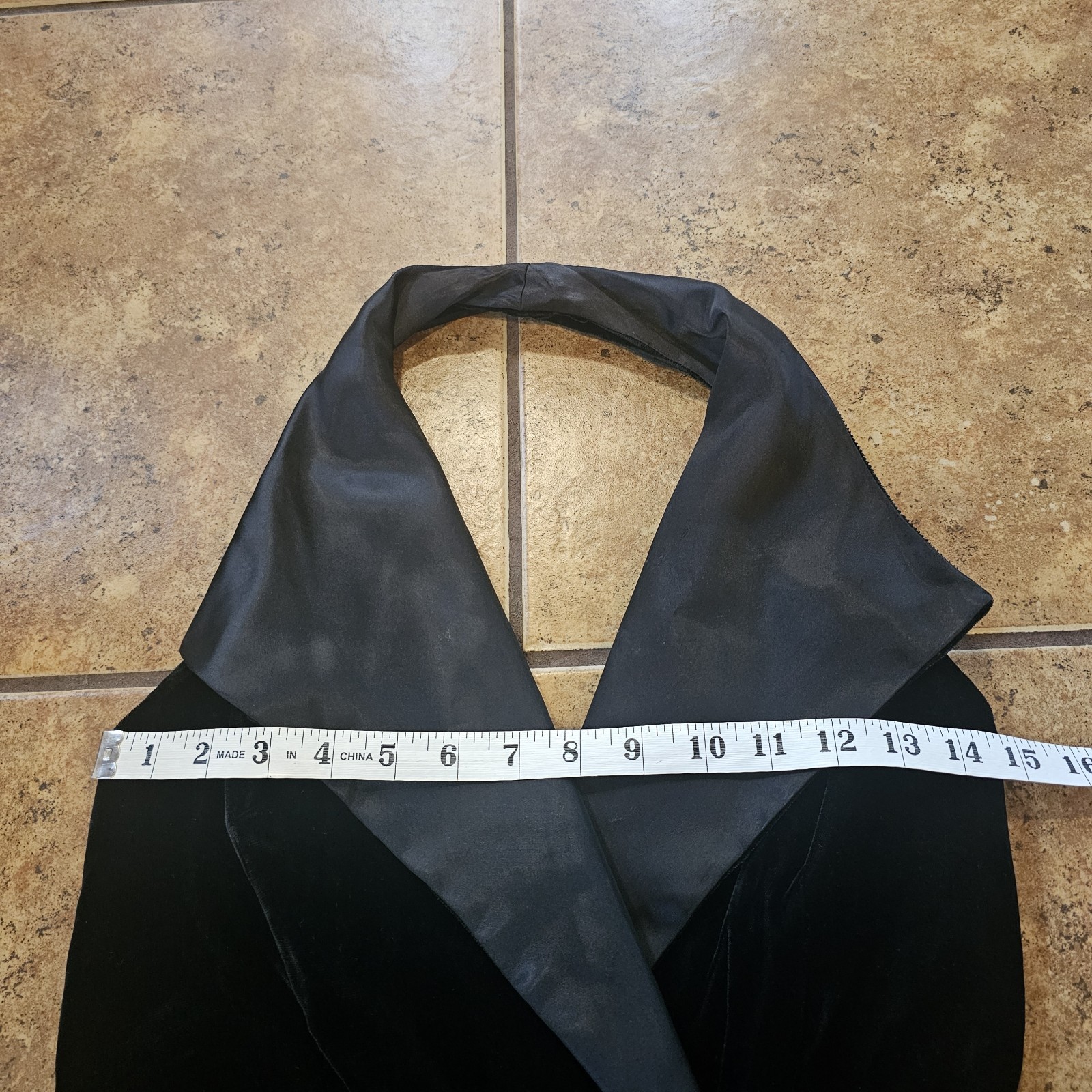 Vintage Susan Roselli Dress Black Velvet Vijack Fit Flare Rayon USA Made