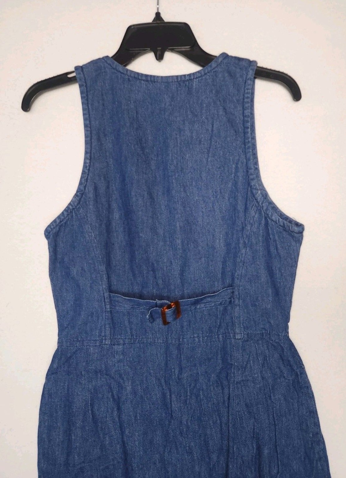 Vintage Selections By Manor House Denim Button Down Dress Womens Size 8 Medium