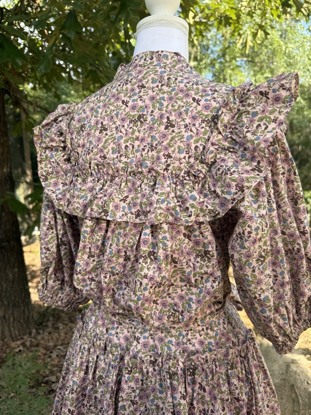 Floral Prairie Vintage Inspired Cottagecore Prairie Dress Woman’s Small