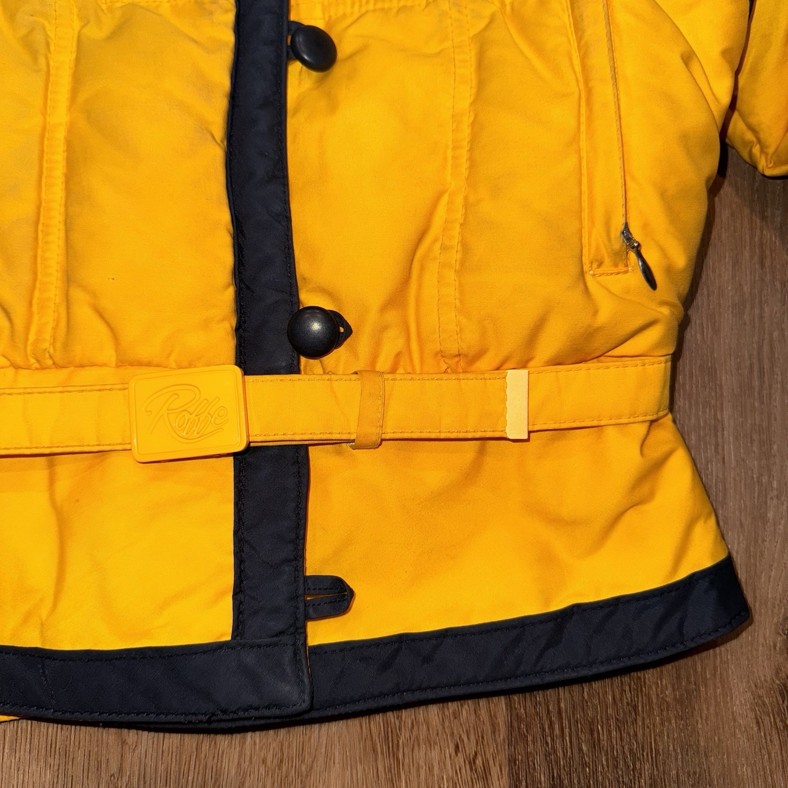 Vtg 70s 80s Roffe Ski Jacket Duck Down Fill Apres Snow Bunny Coat Womens Medium