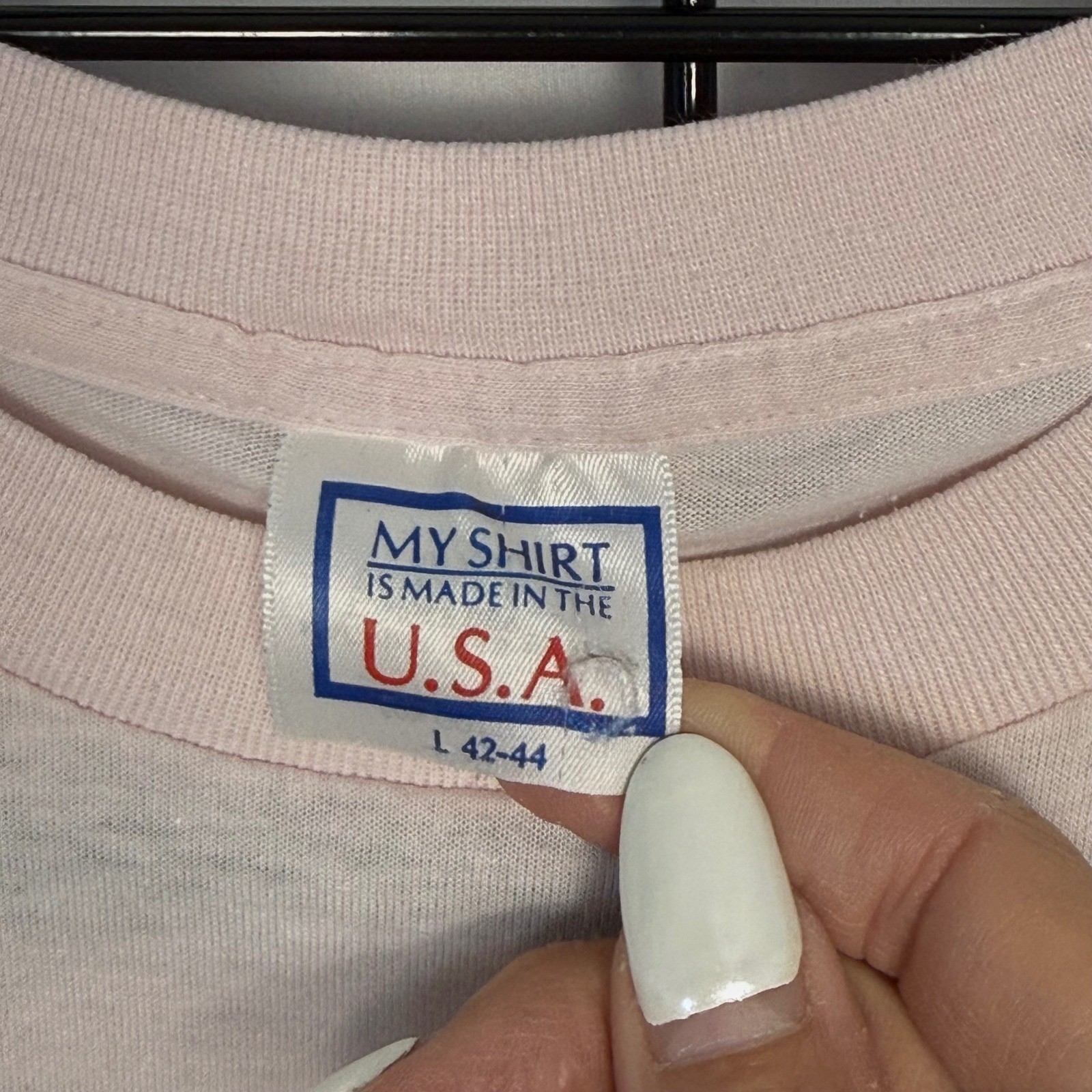 Vintage Chesapeake Bay T-Shirt Womens L Pink 1987 Sailboat 80s Single Stitch