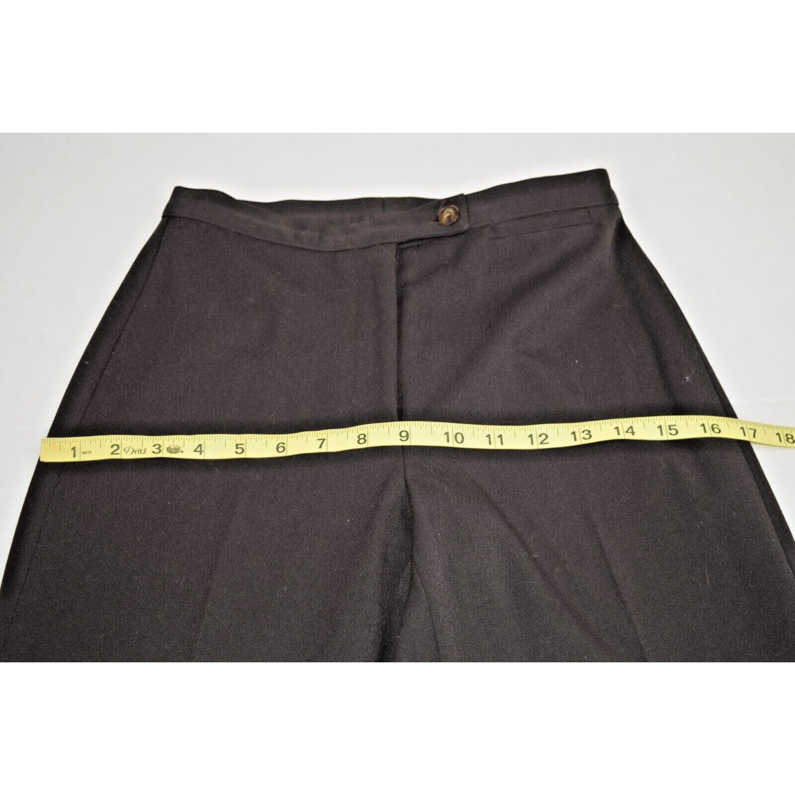 Vintage Pants Smooth Petites Size 2P W26 L28 80s Black Soft Stretch Made USA