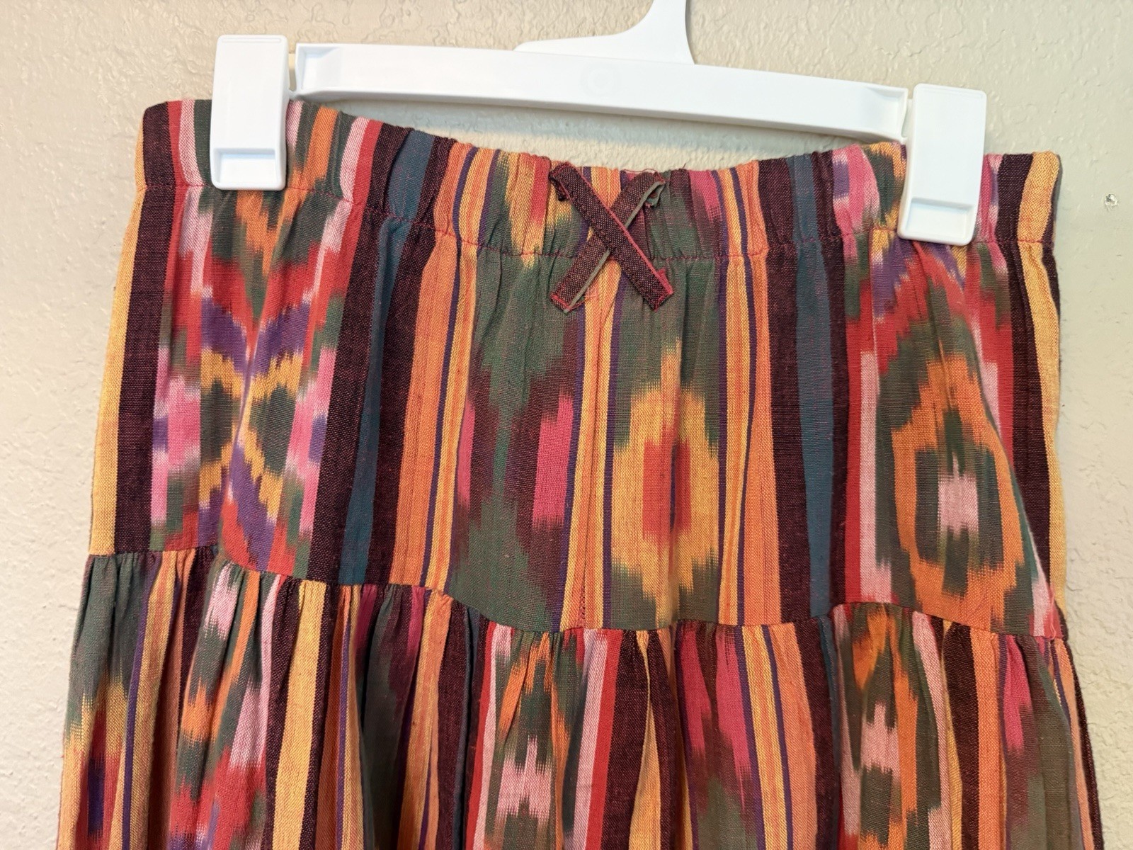 Vintage Ascente Sport Medium Aztec Indian Southwest Midi Boho Skirt USA Made