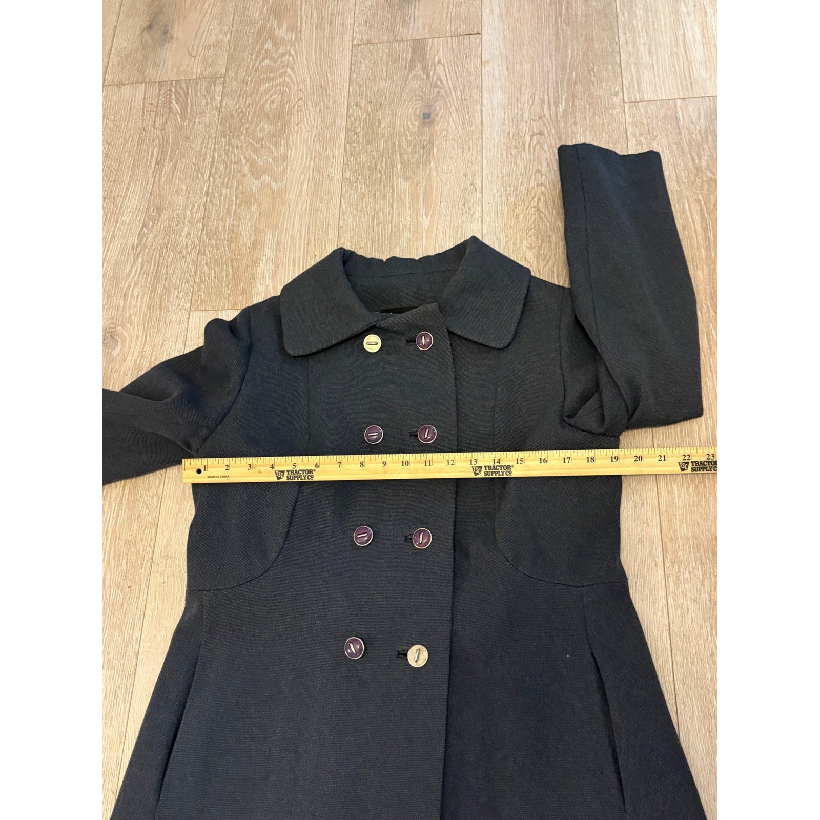 Vintage Benjamin’s Pioneer Coat Co Union Made Double Breasted Long Coat 1960s