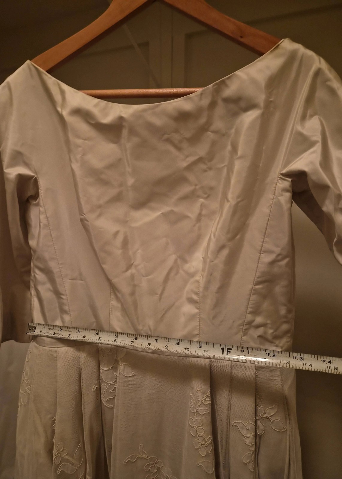 Vintage Two Piece 1950s-1960s B. Altman Co. Cream Wedding Dress