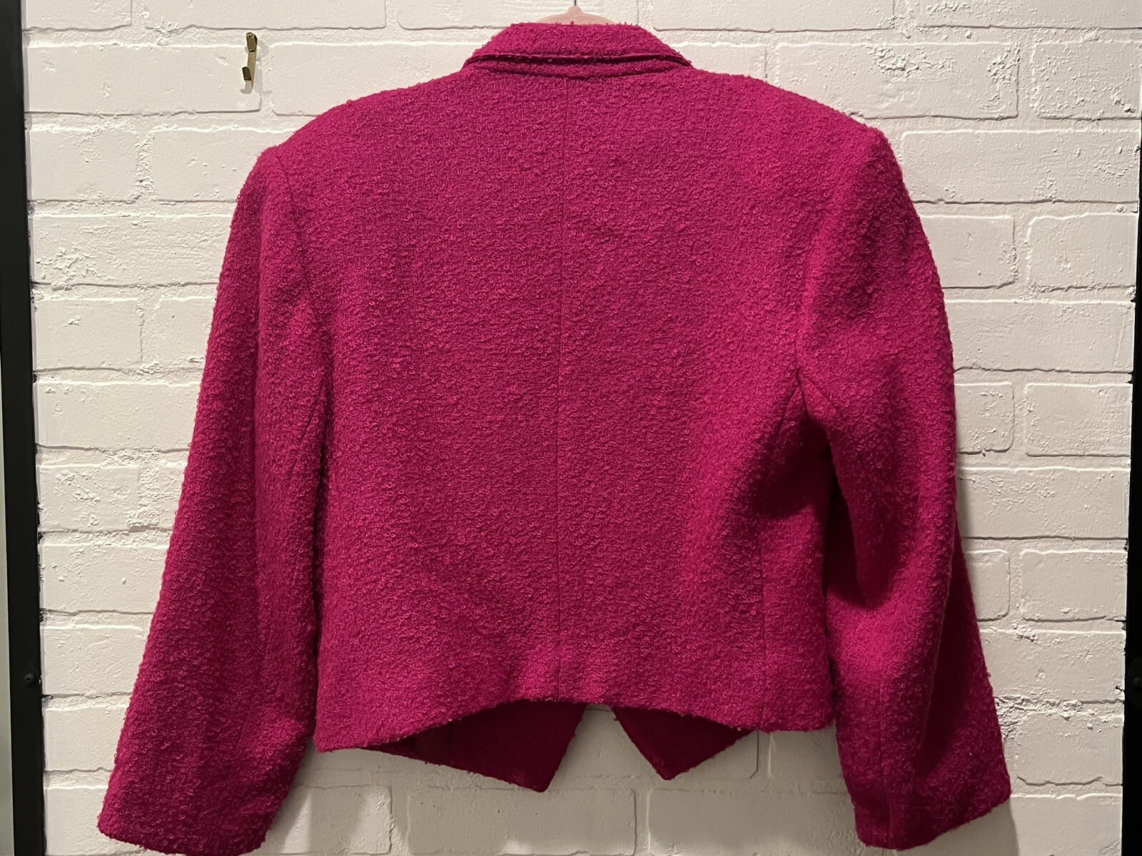 Westbrook Women’s Size 10 Bintage Wool Blazer/Jacket Magenta 1 Button Lined 80’s