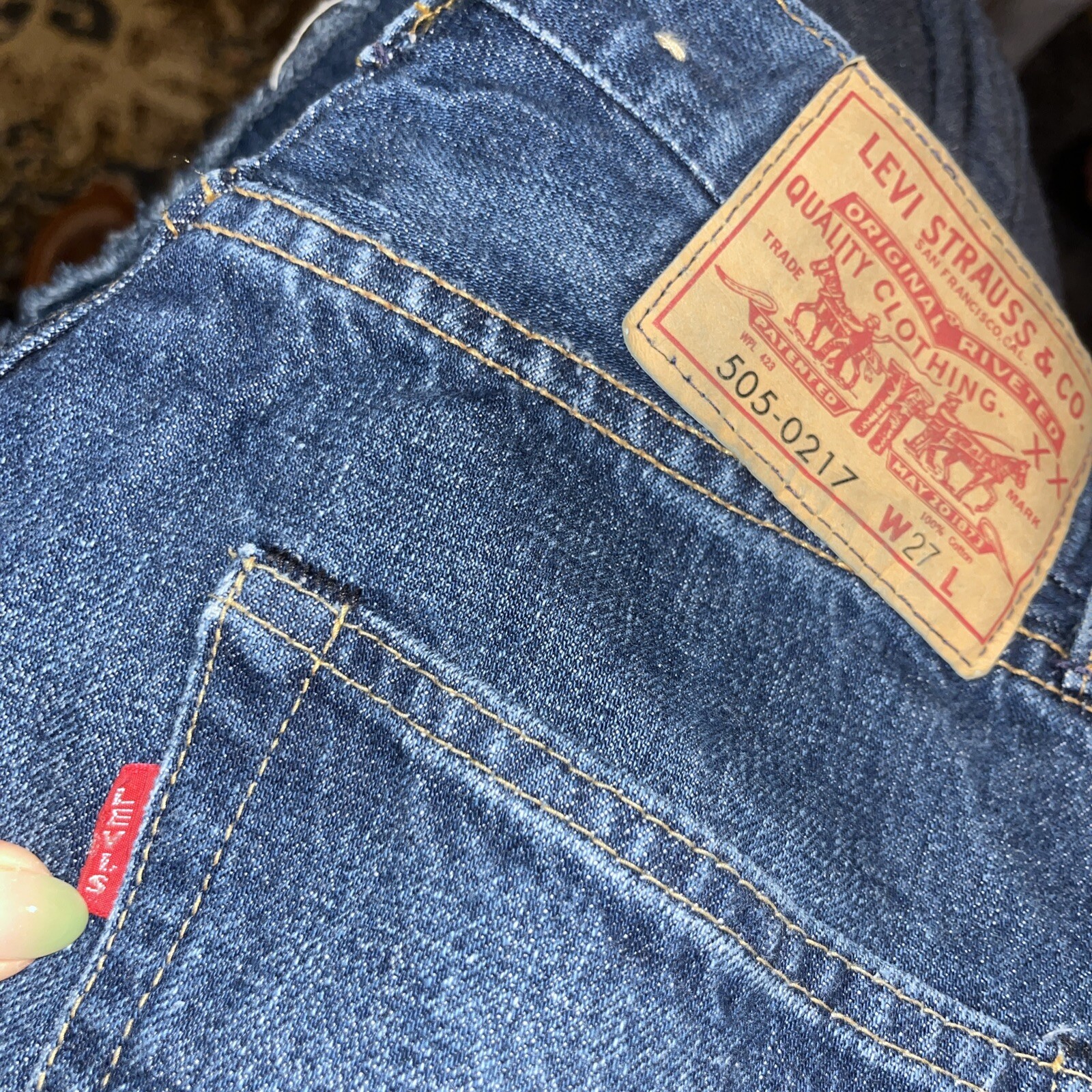 Levi’s Vintage Clothing Line LVC Selvedge BIG E 505-0217 Talon 42 Zip Jeans-27