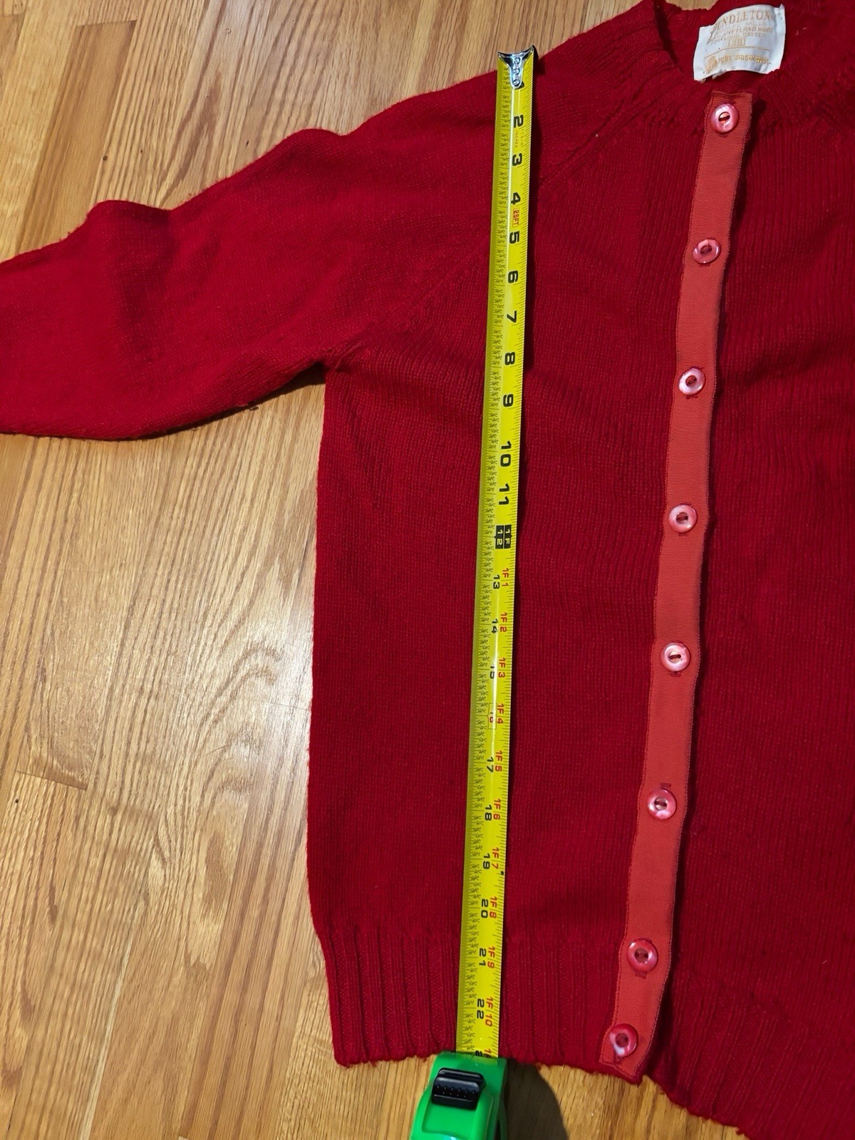 Vintage Pendleton Women’s Cardigan Size Small (38) Red Grandmacore 100% Wool