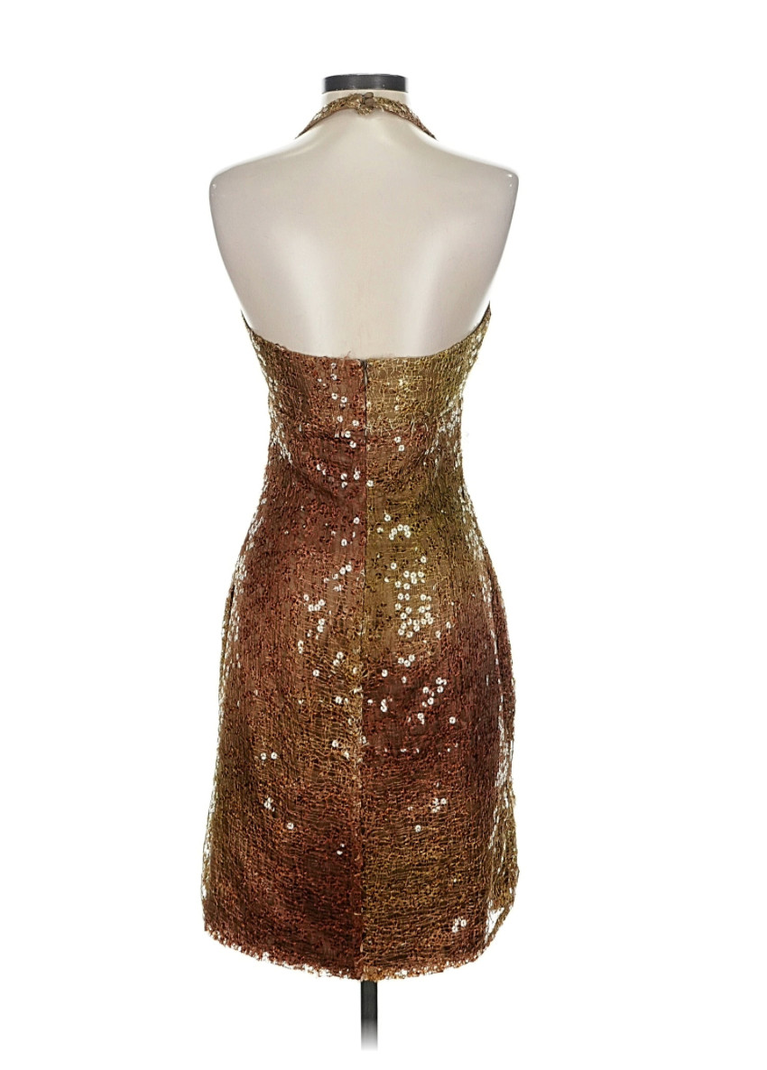 Vintage Kay Unger Sequin Backless Dress