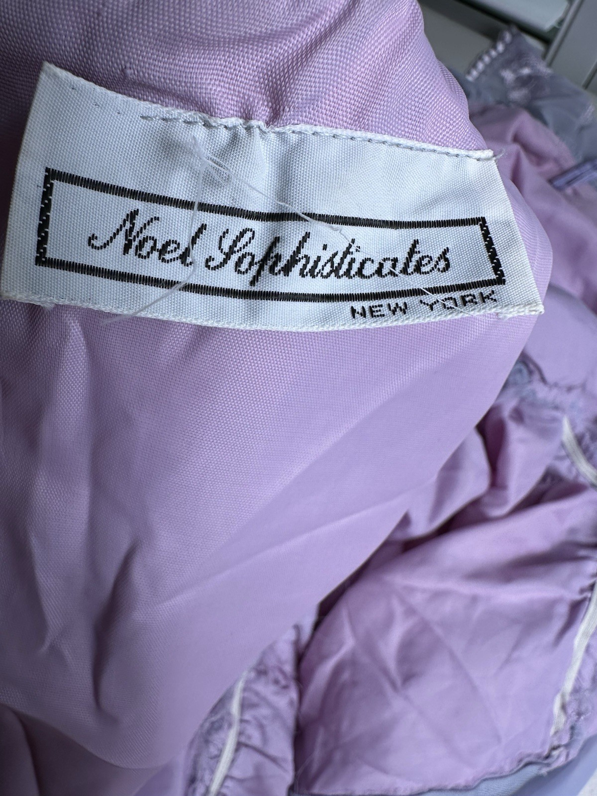 Vintage Noel Sophisticates Light Purple Lilac Prairie Lace Dress