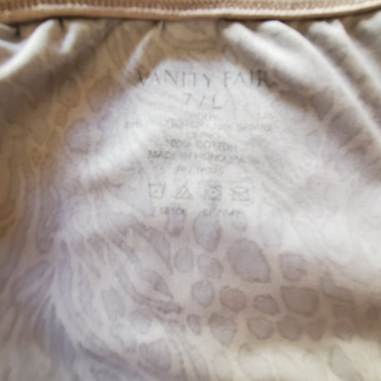 Vanity Fair Bundle Lot of 4 Panties Brief Bikini Underwear Size 7 Large