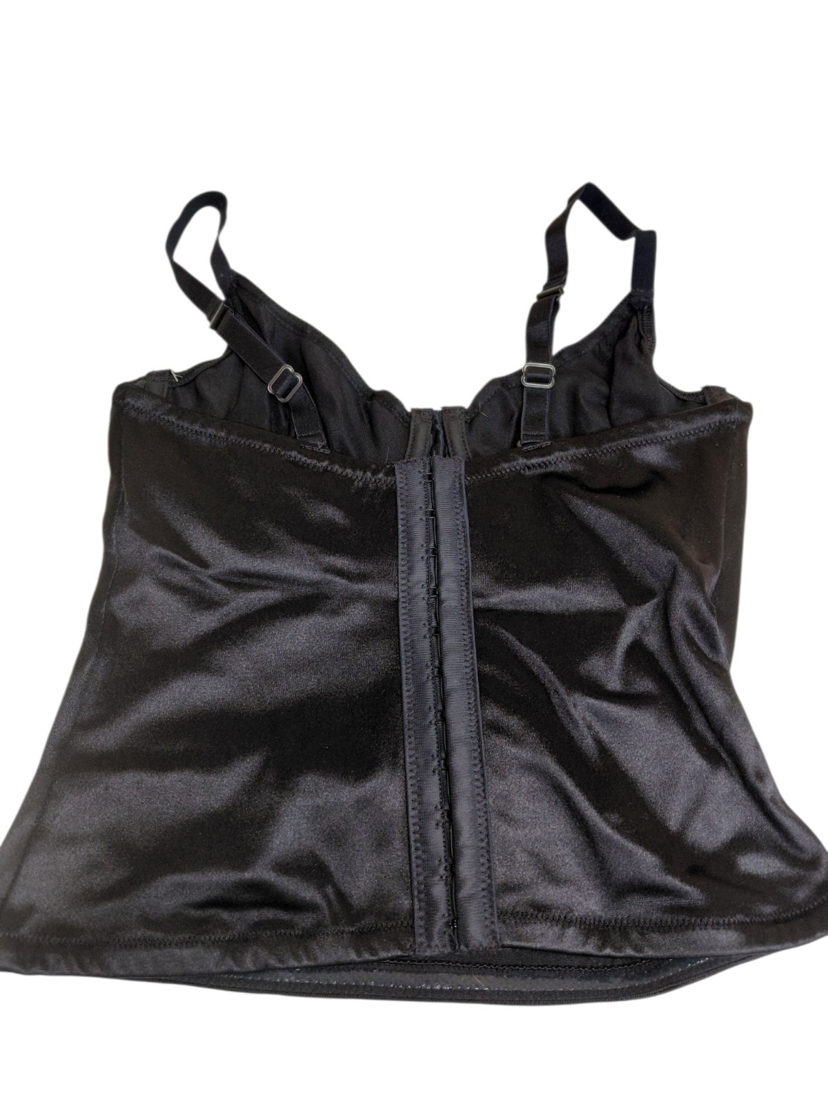 Vintage Nancy Ganz Bodyslimmers Black Lingerie Top Size 34B