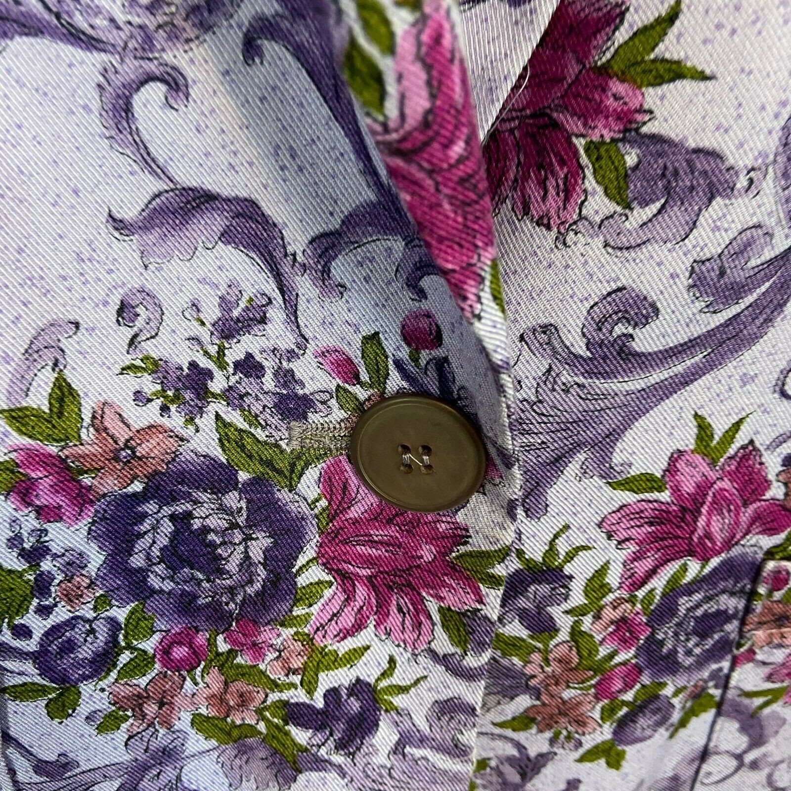 Pendleton Blazer Women Size 18 W Country Sophisticates Floral Purple VTG Library