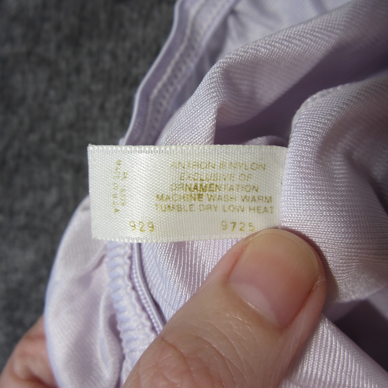 Vtg Greenco Maid Half Slip Size L Lilac Lace Trim Elastic Waist Cottage Coquette