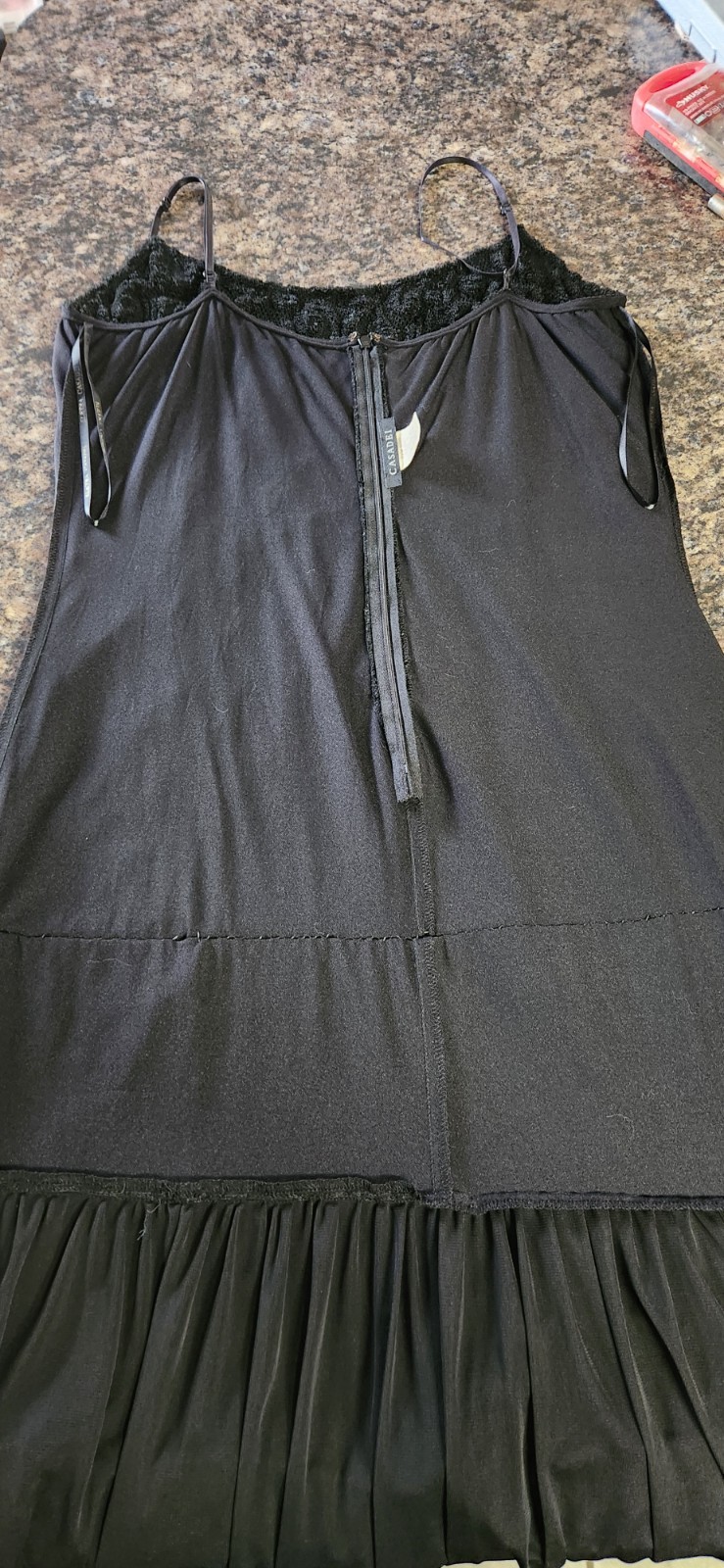 Vin: 80s Casadei Black Brocade Chiffon Rhinestone Evening Dress Beautiful Sz 18