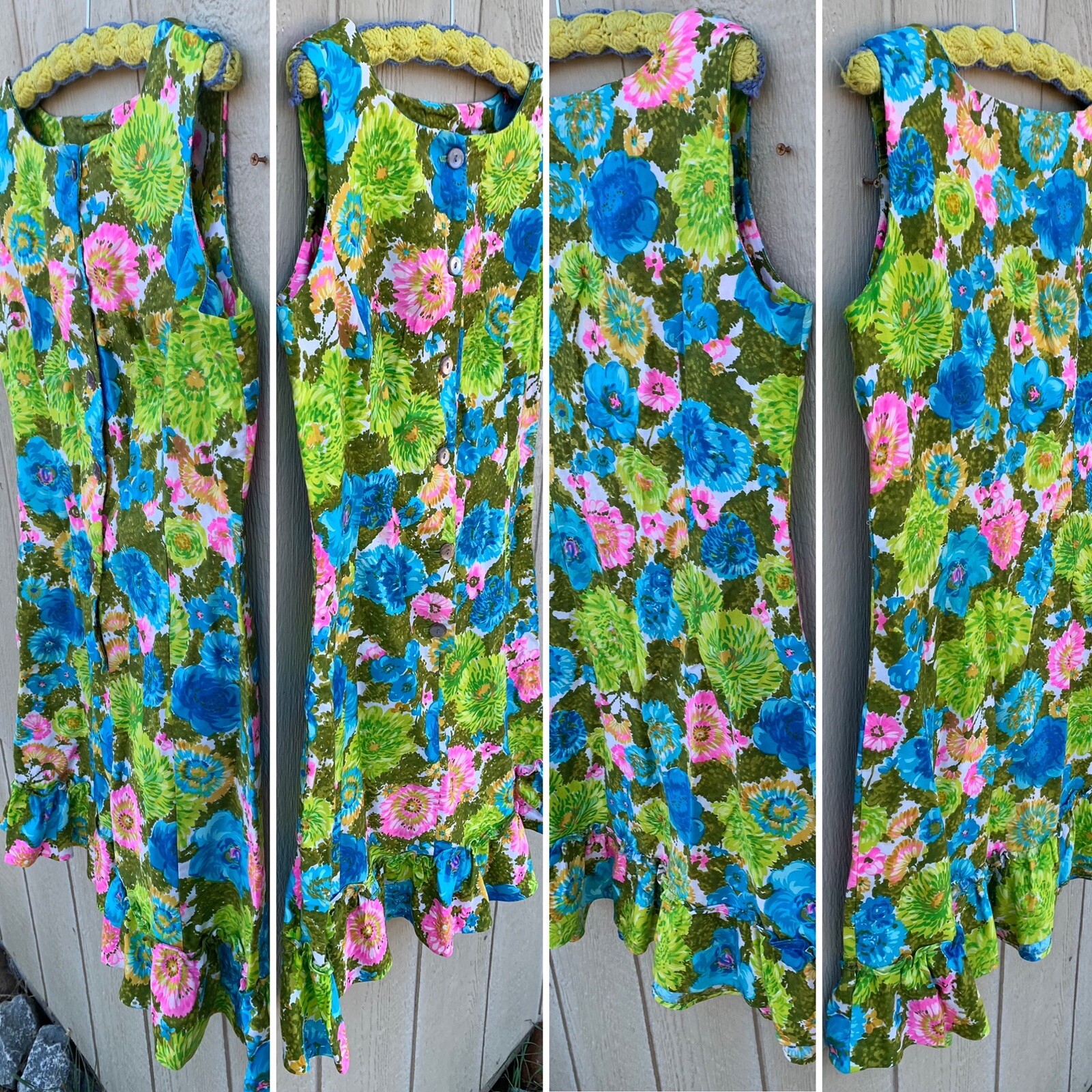 Vintage Dash About dress colorful floral sleeveless